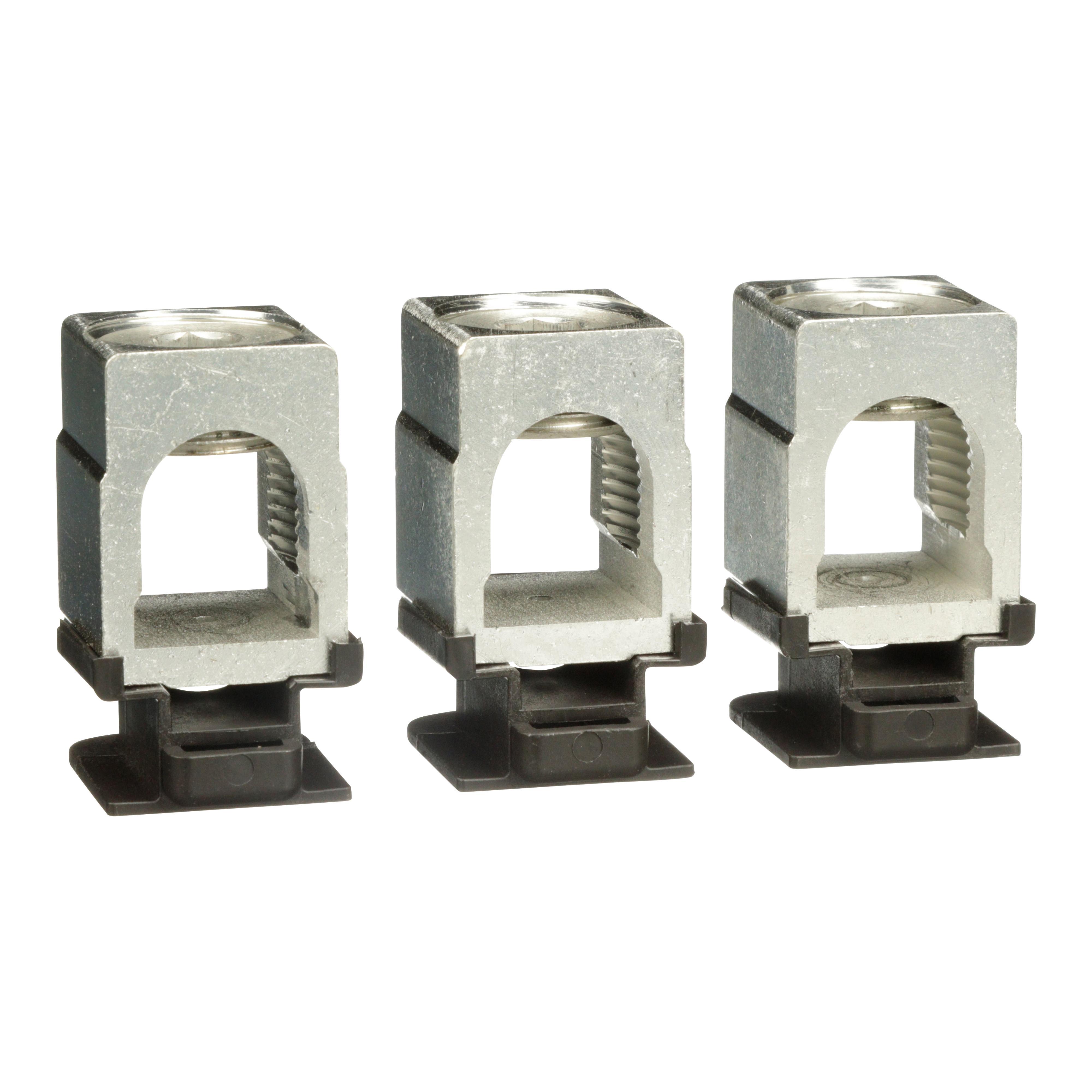 Schneider Electric PowerPact™ CU250JD Mechanical Lug Kit, 1/0 AWG to 300 kcmil, For Use With 200 to 250 A J Frame Circuit Breaker