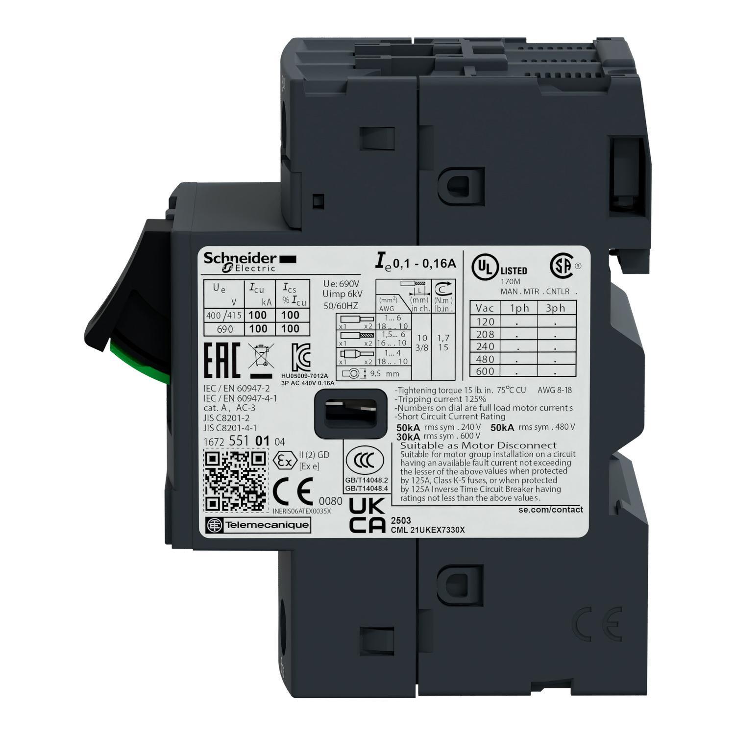 Schneider Electric GV2ME146 Motor Protection Circuit Breakers