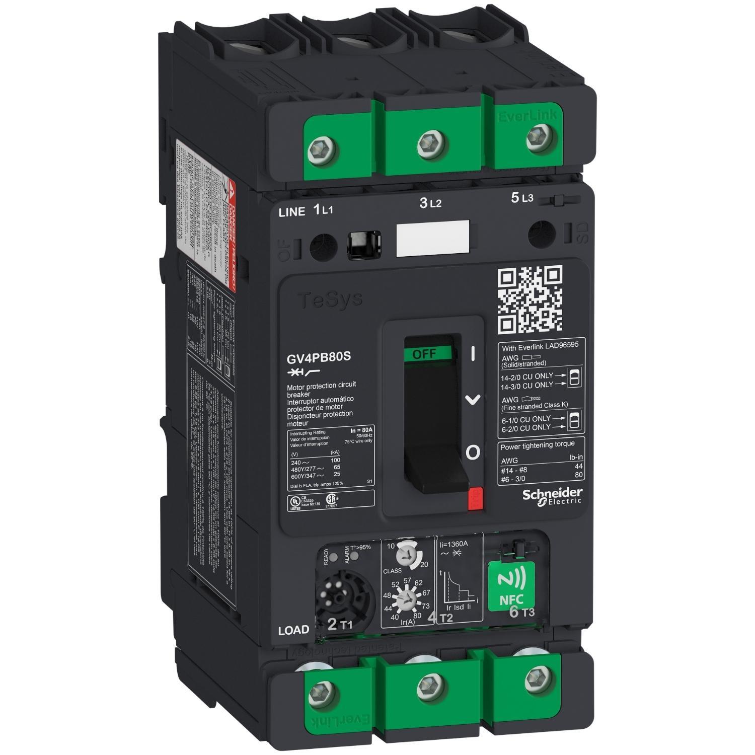 Schneider Electric GV4PB80S Motor Protection Circuit Breakers