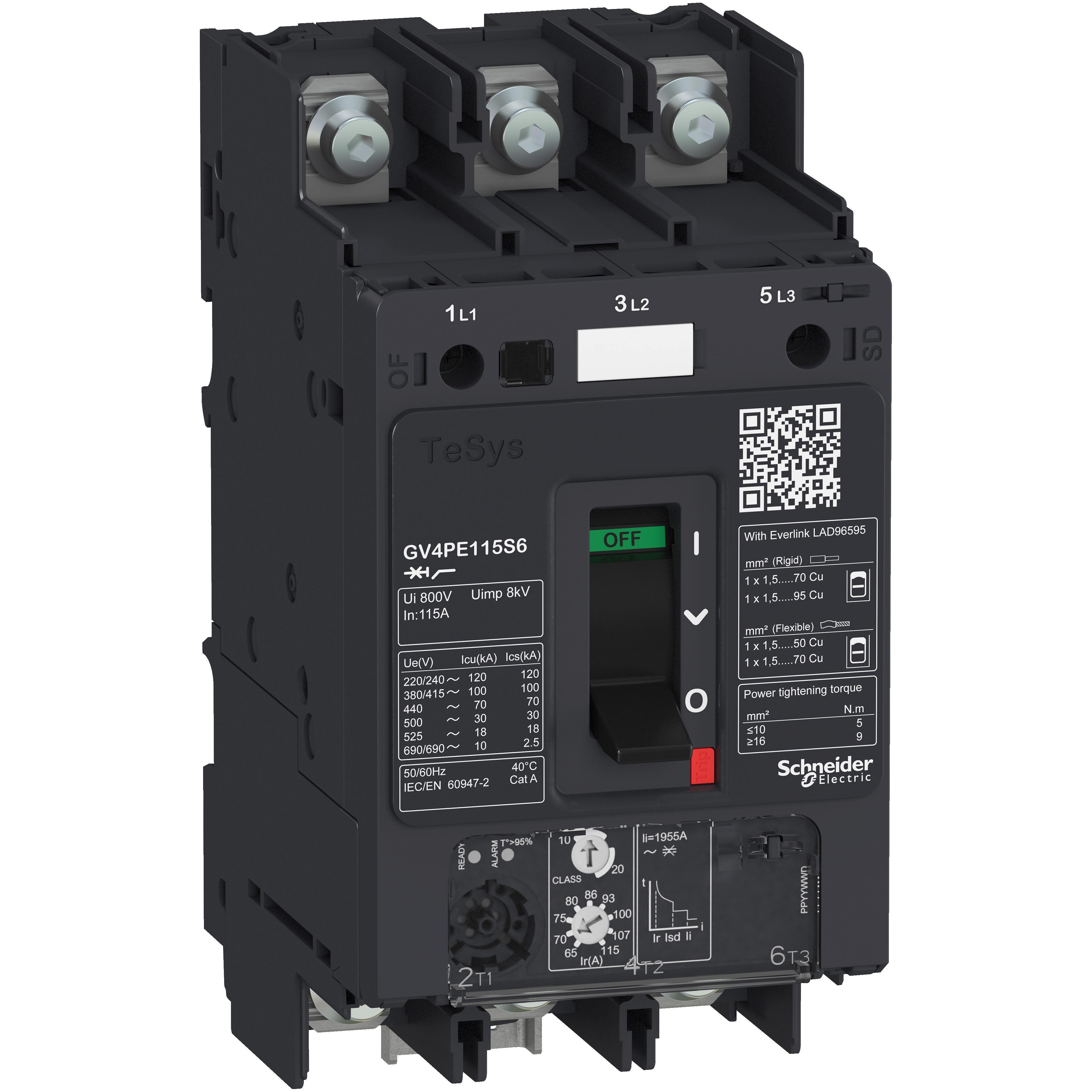 Schneider Electric GV4PE80S6 Standard Thermal Magnetic Circuit Breakers