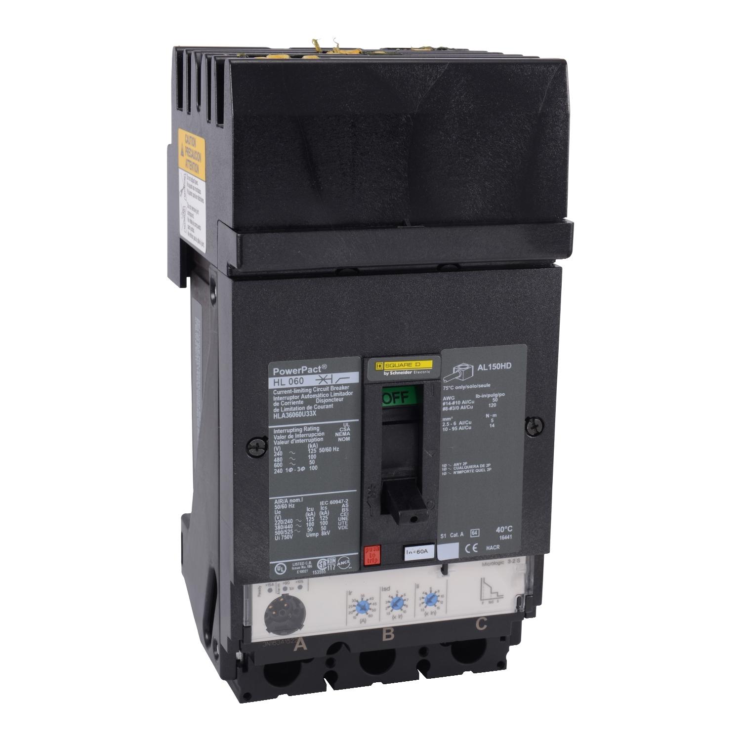Schneider Electric HDA36060U43X Molded Case Circuit Breakers
