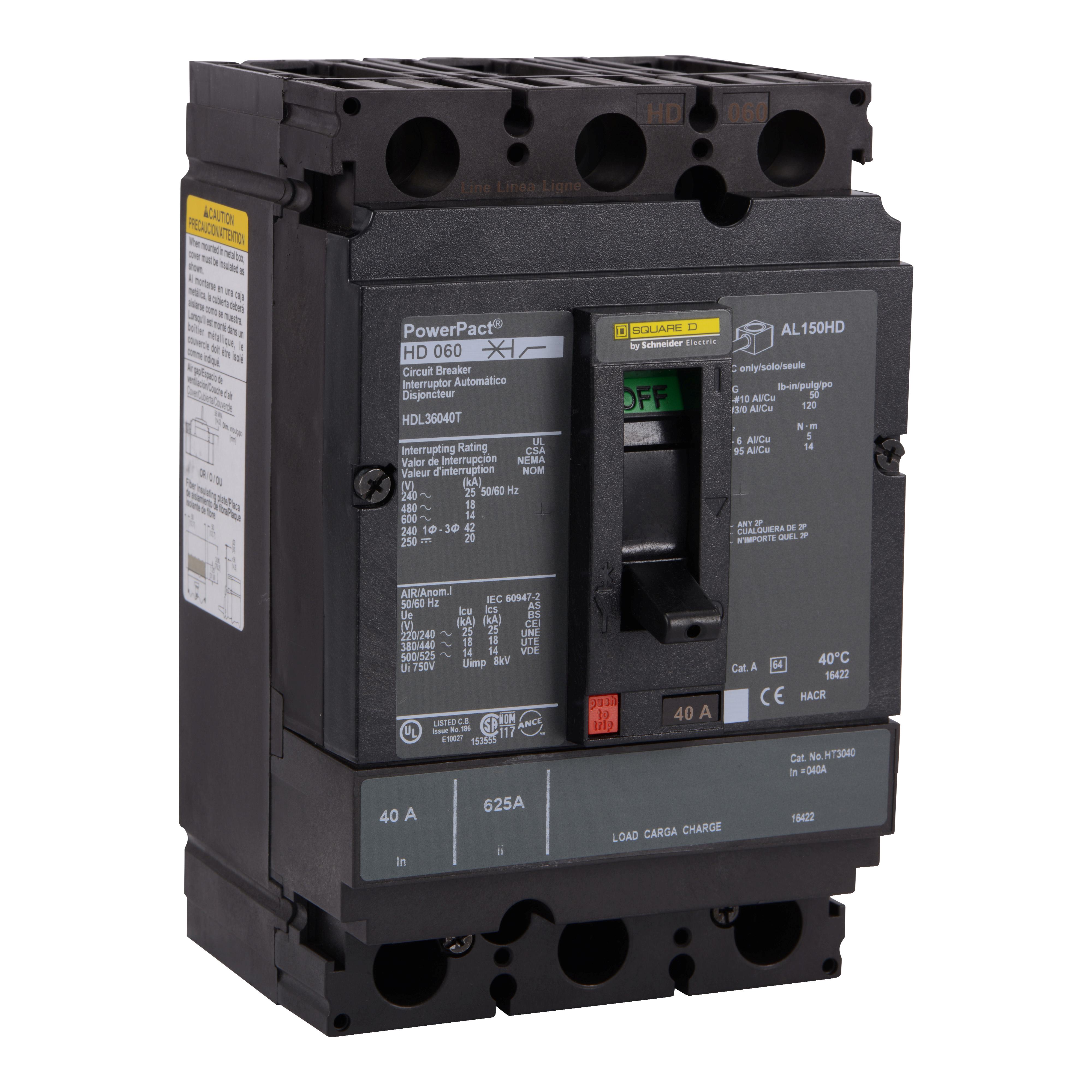 Schneider Electric HDL36040T Molded Case Circuit Breakers