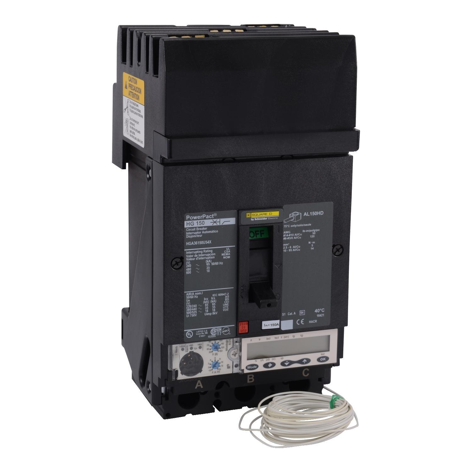 Schneider Electric HGA36150U54X Molded Case Circuit Breakers