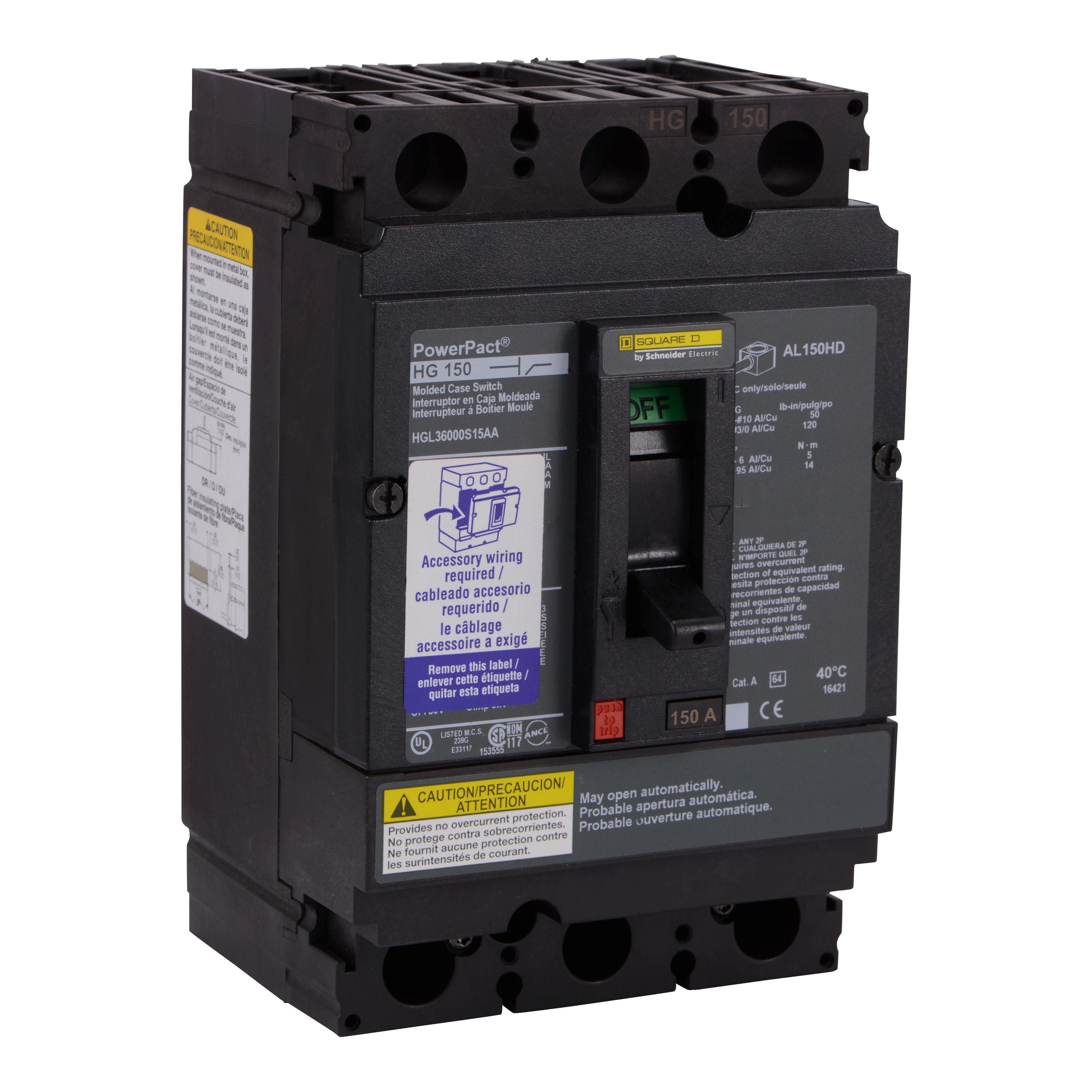 Schneider Electric HGL36000S15SA Molded Case Circuit Breakers