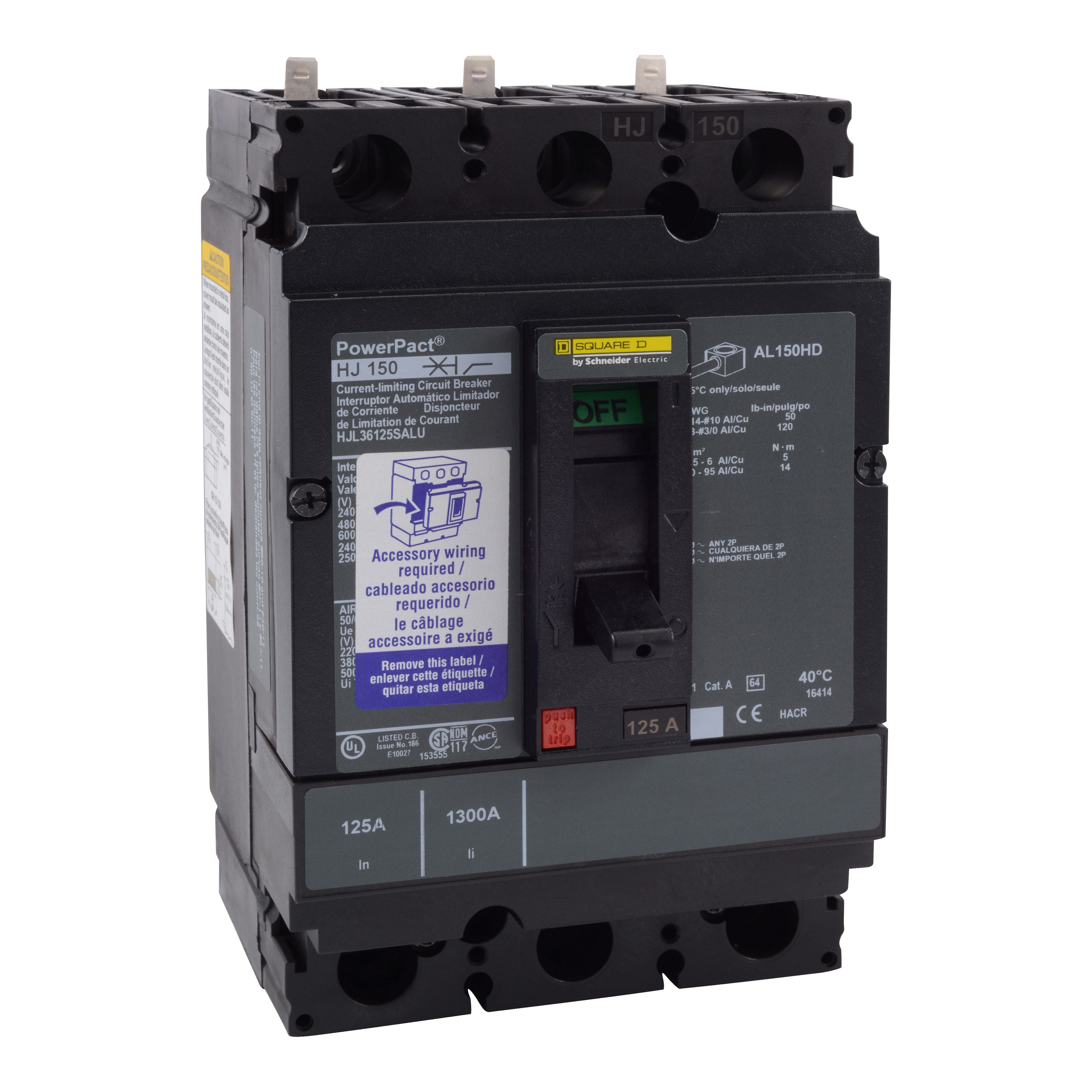 Schneider Electric HJL36125SALU Molded Case Circuit Breakers