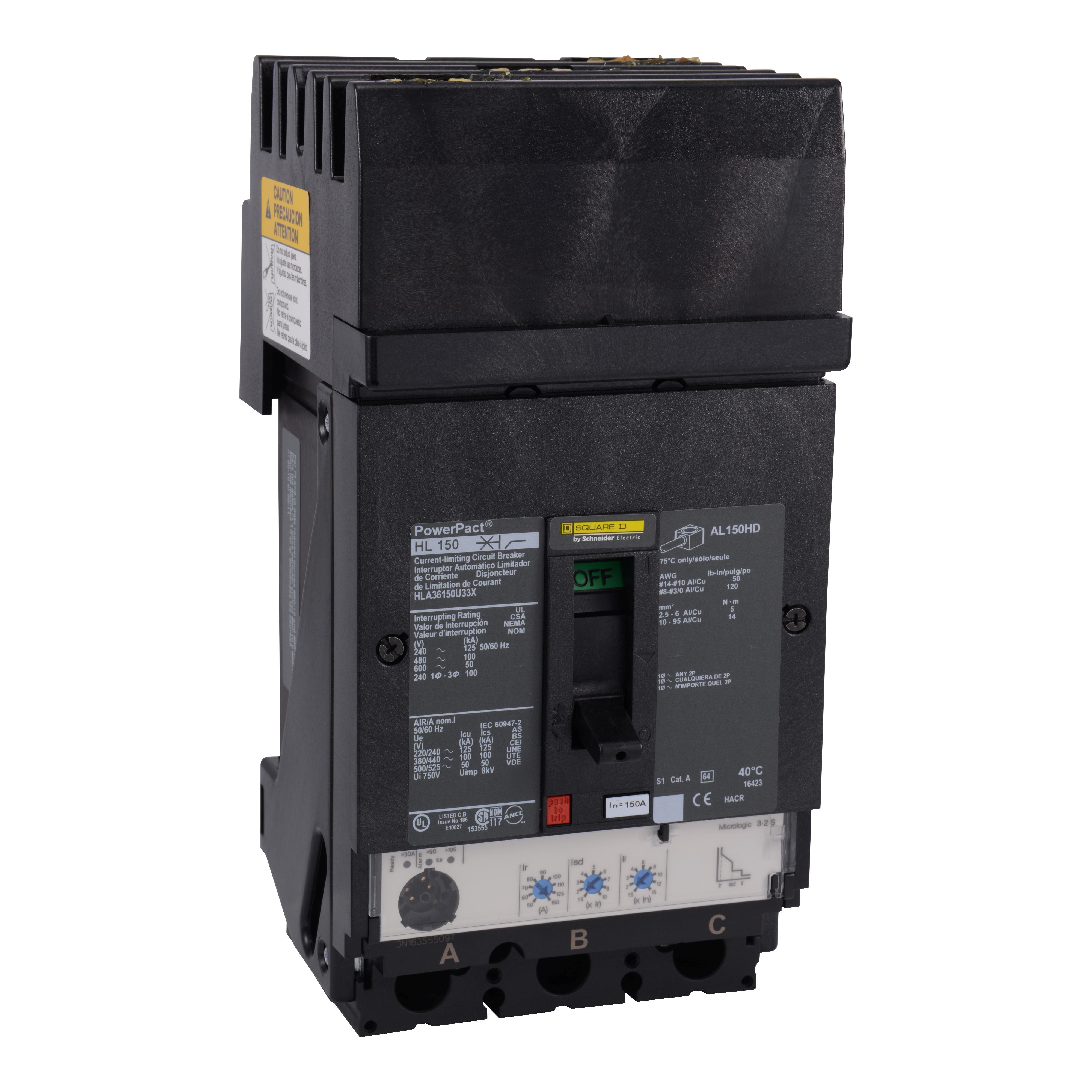 Schneider Electric HLA36150U44X Molded Case Circuit Breakers