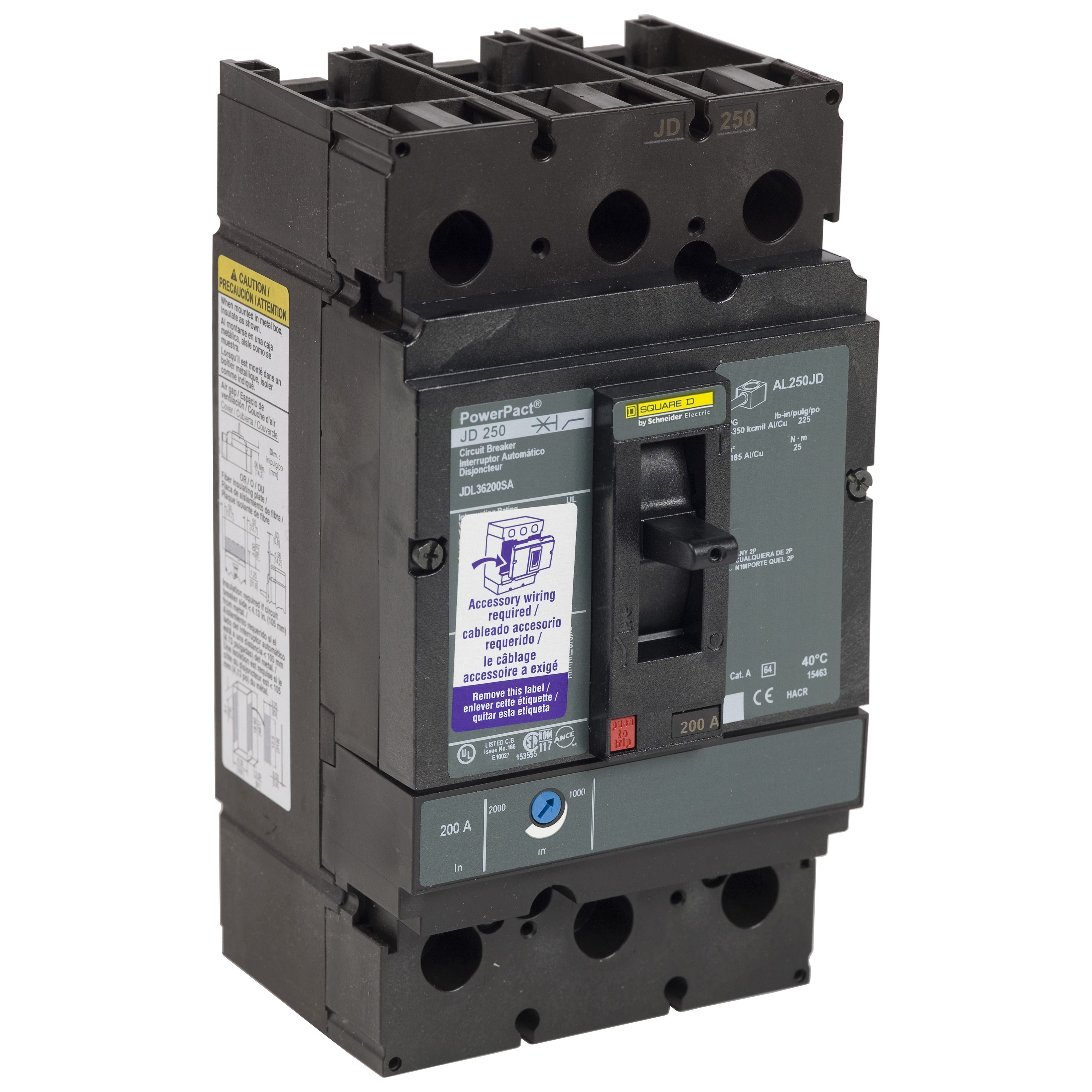Schneider Electric JDL36225CLC Molded Case Circuit Breakers