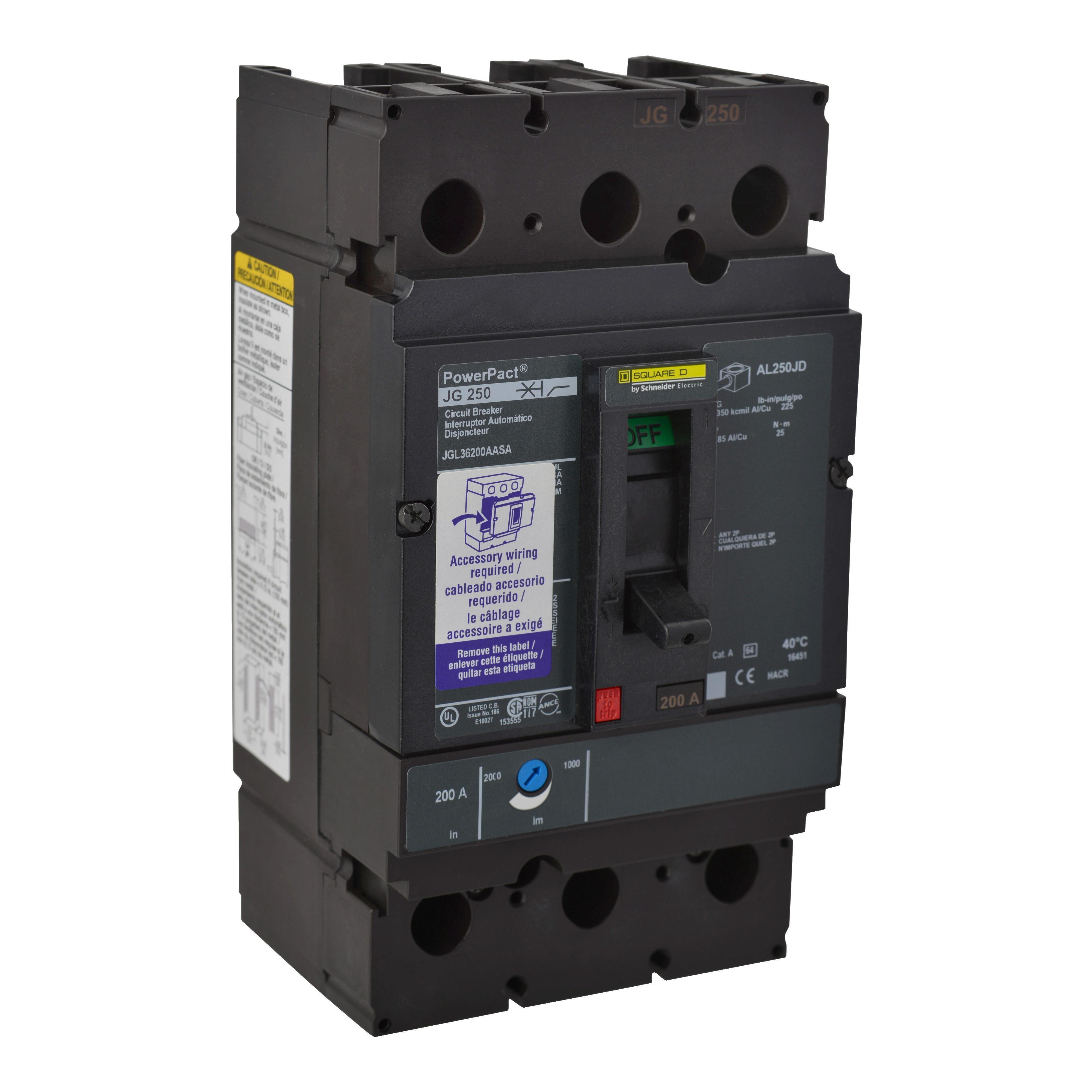 Schneider Electric JGL36200SALU Molded Case Circuit Breakers