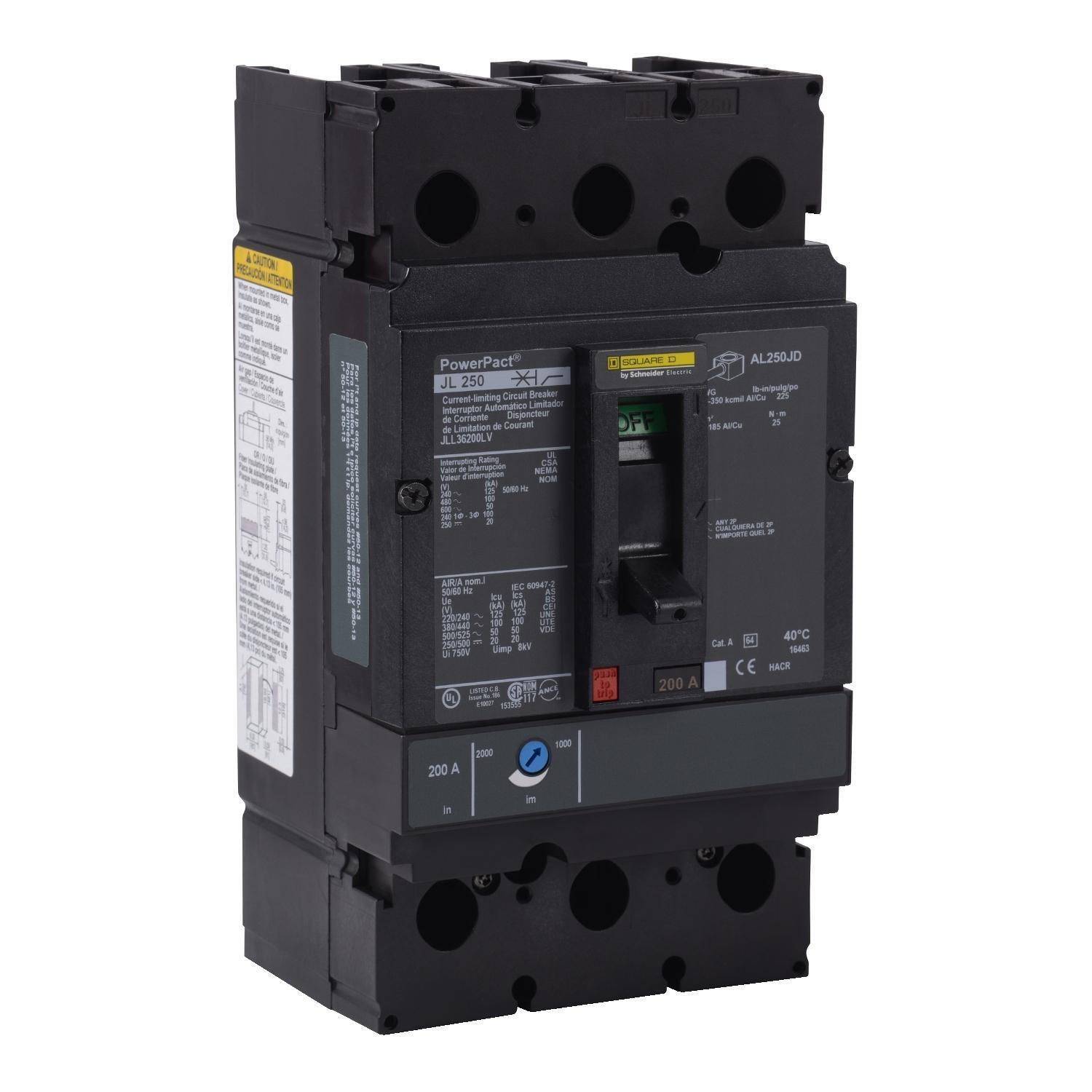 Square D™ JLL36225LV Molded Case Circuit Breakers