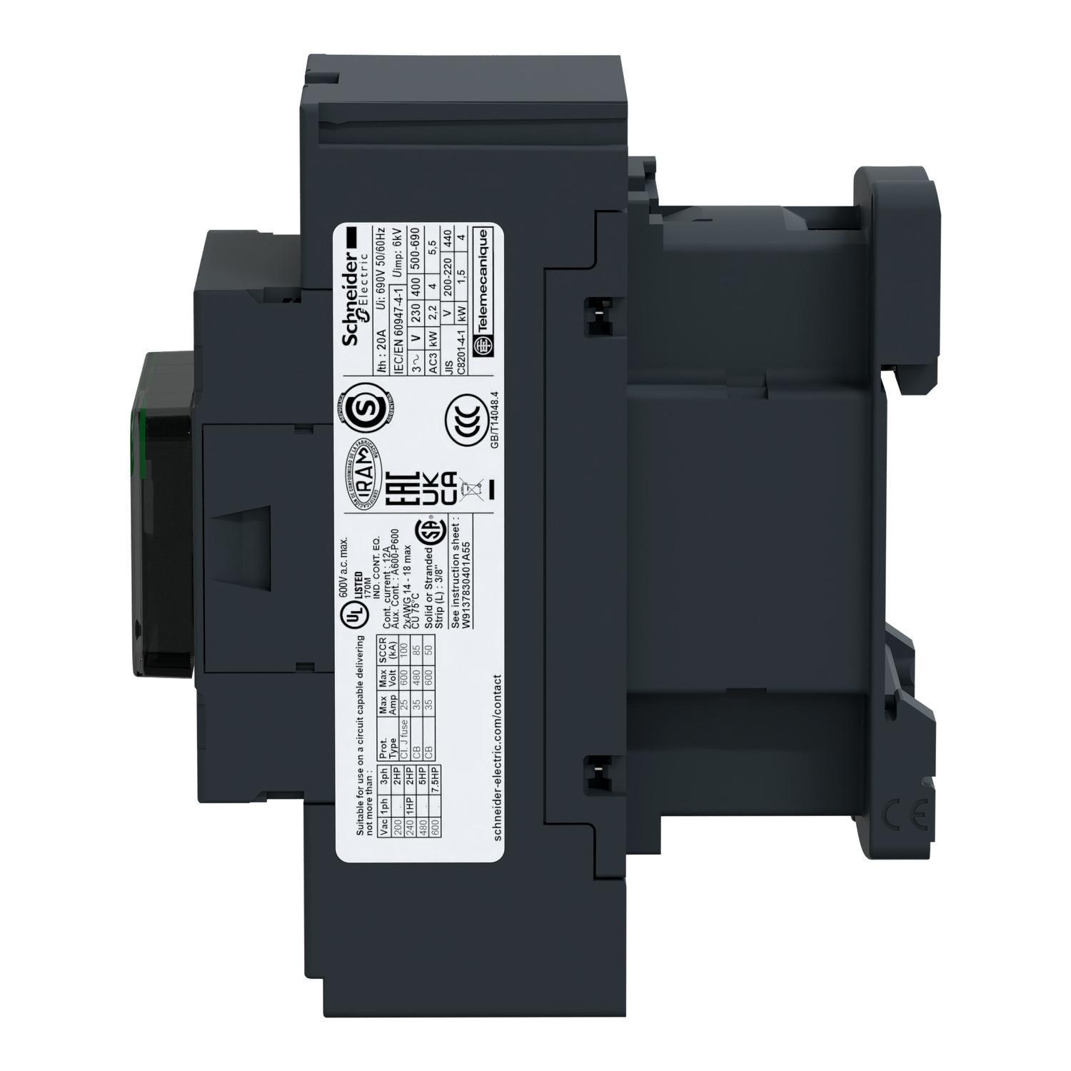 Schneider Electric LC1D183G7 NEMA & IEC Contactors