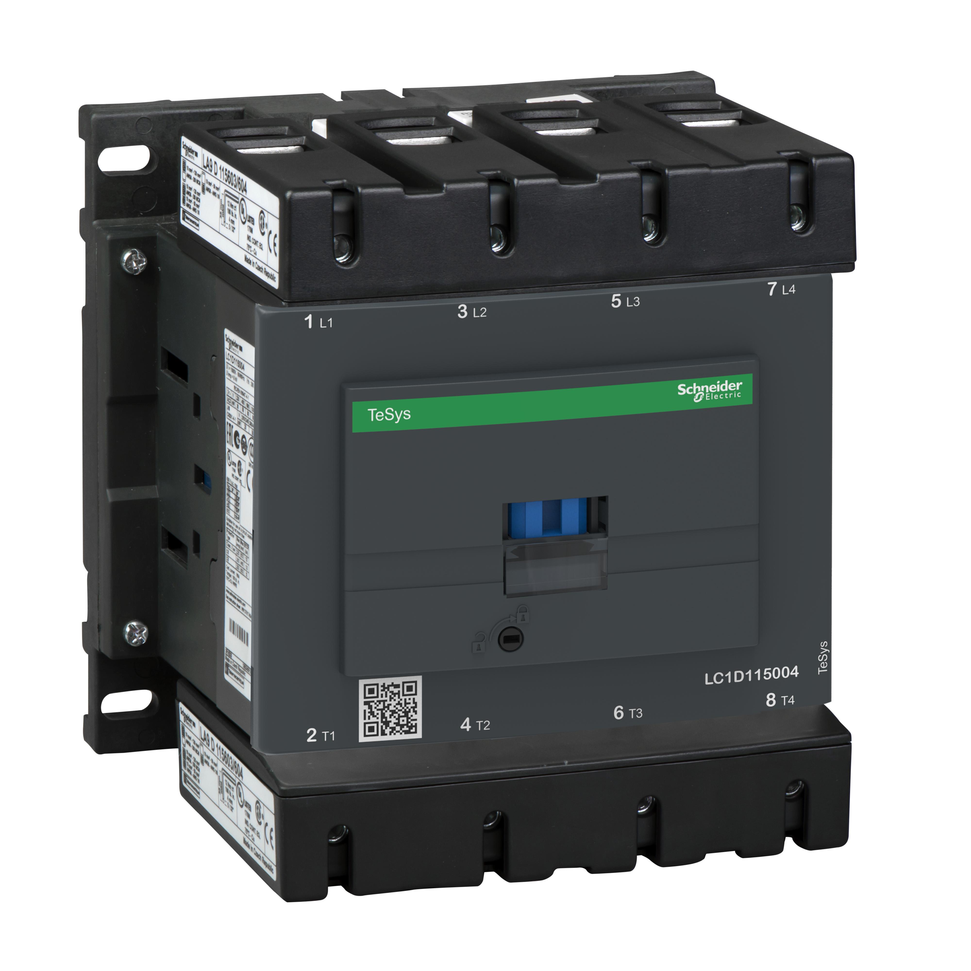 Schneider Electric LC1D115004F7 NEMA & IEC Contactors