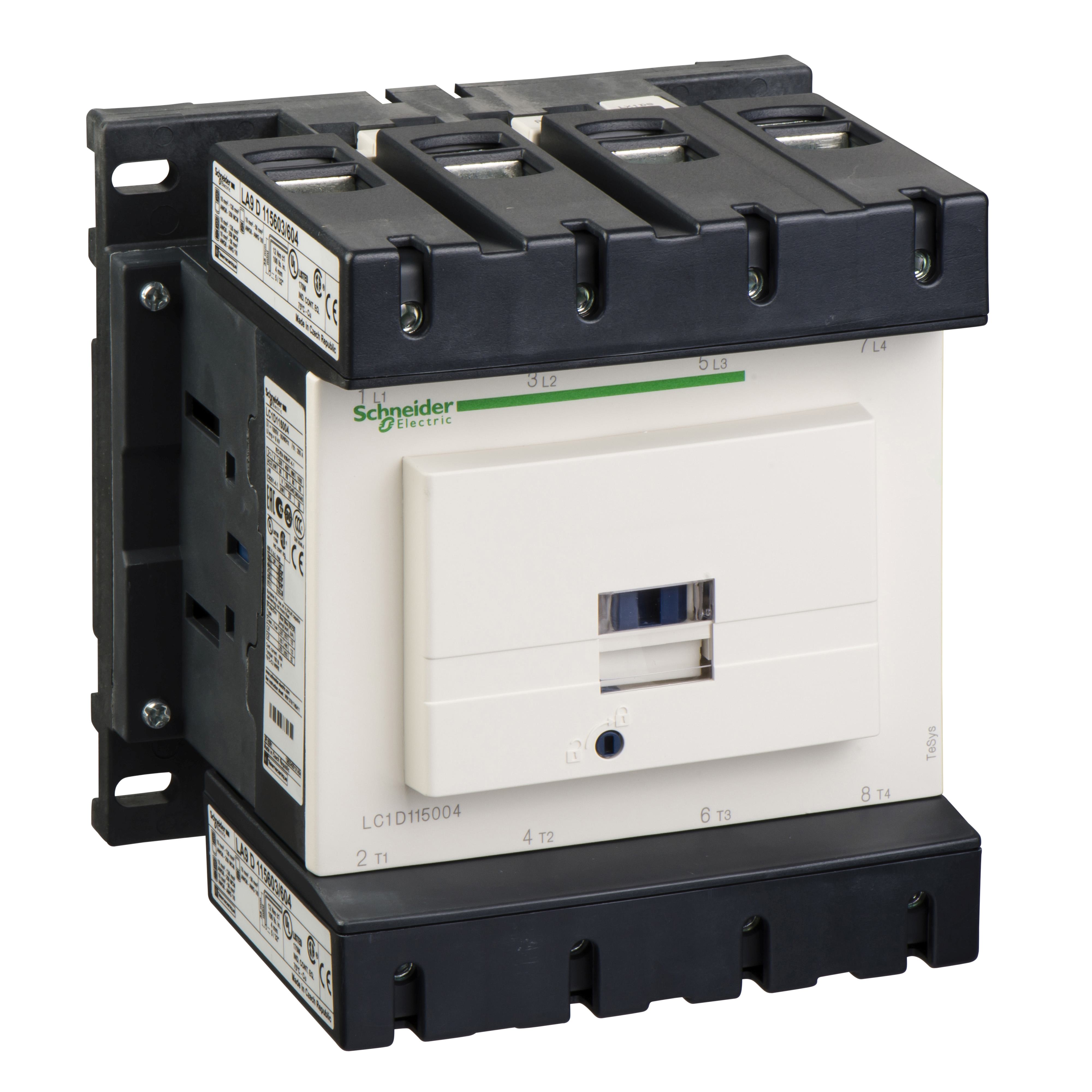 Schneider Electric LC1D115004U7 NEMA & IEC Contactors