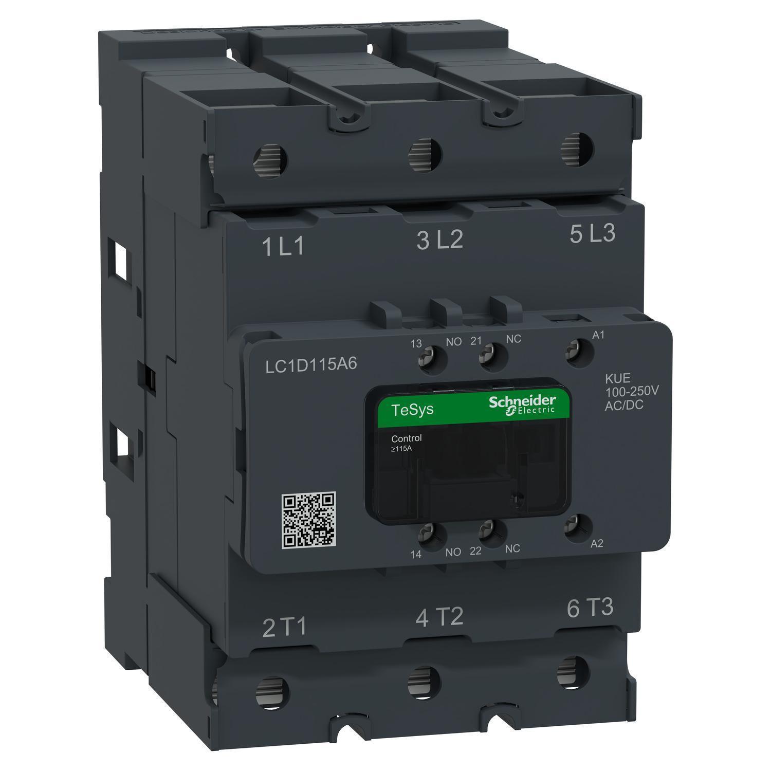 Schneider Electric LC1D115A6KUE NEMA & IEC Contactors