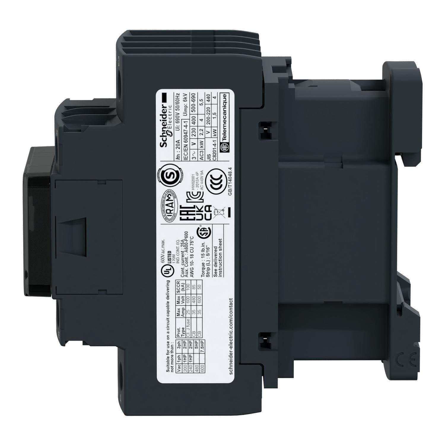 Schneider Electric LC1D188G7 NEMA & IEC Contactors