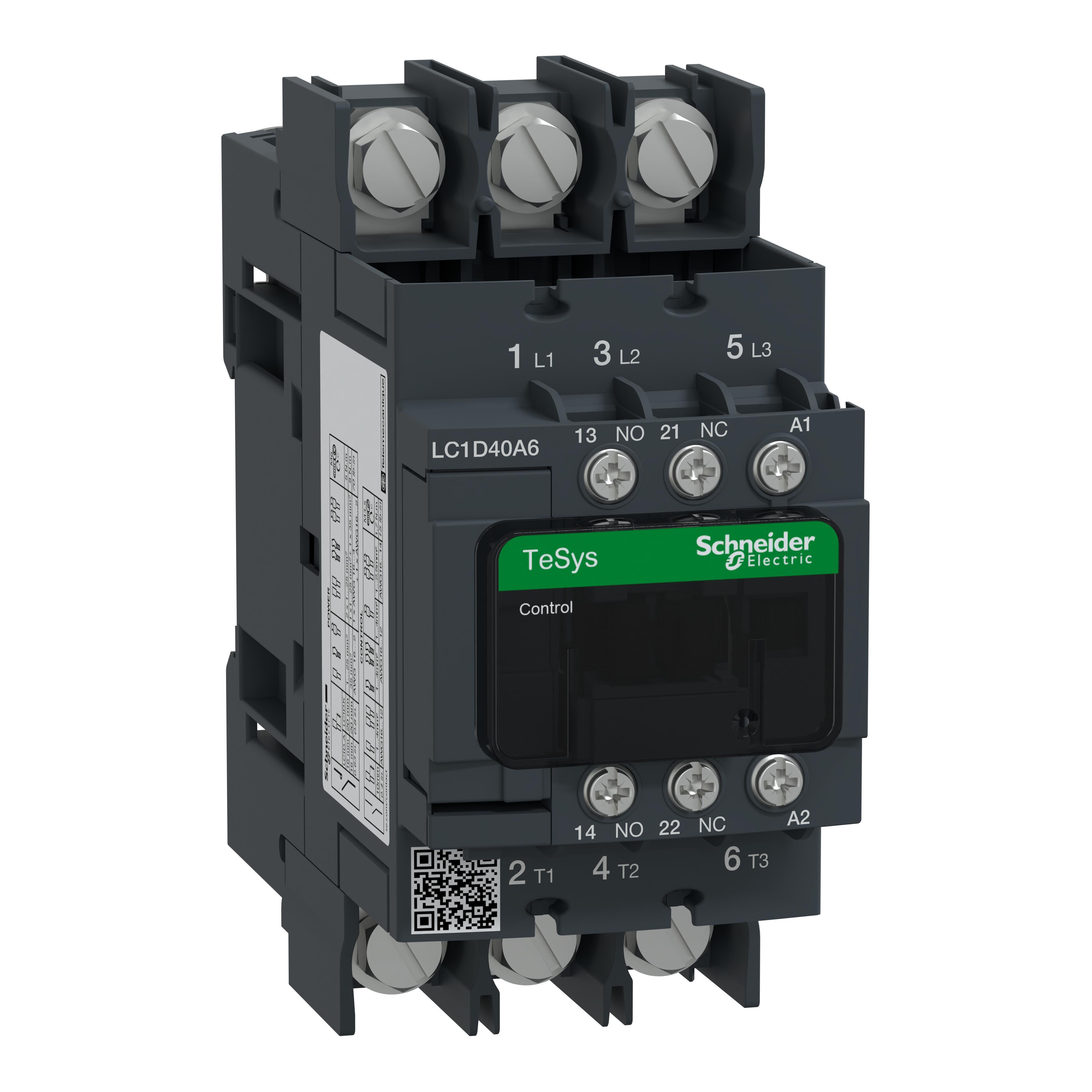 Schneider Electric LC1D40A6U7 NEMA & IEC Contactors