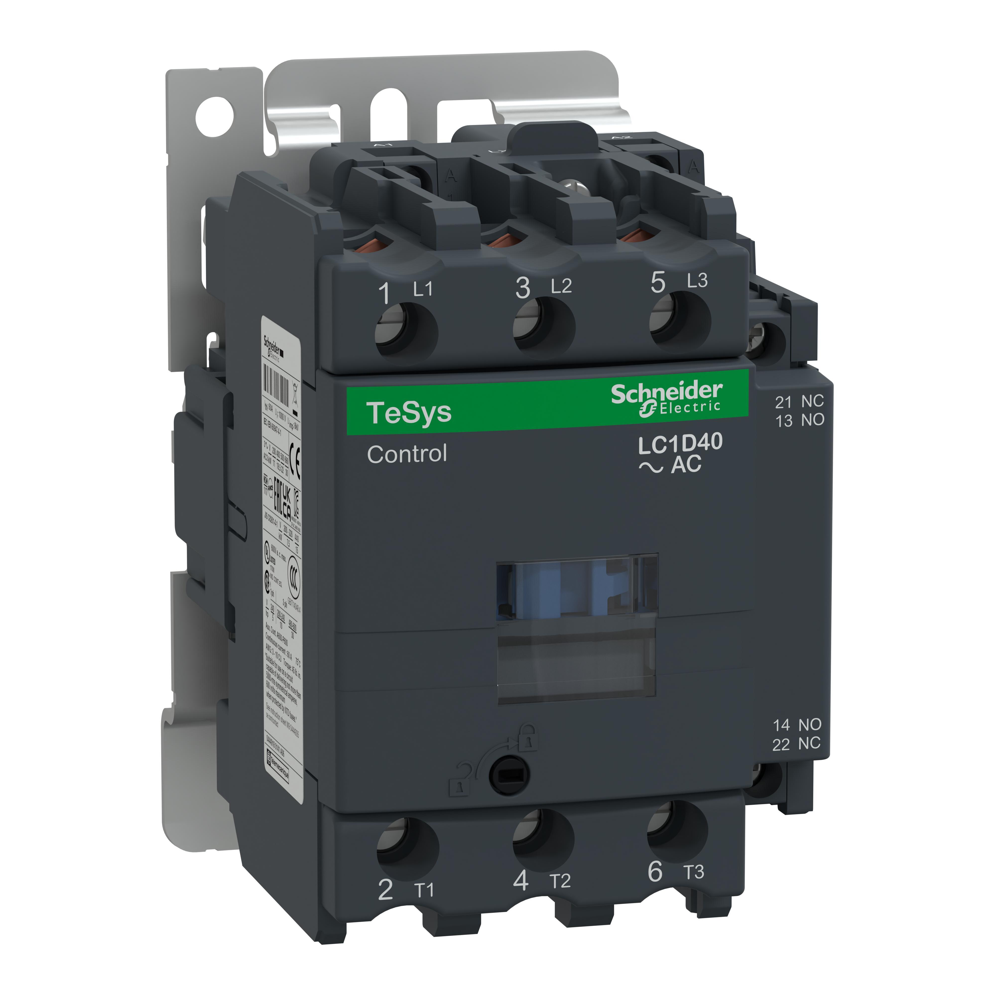 Schneider Electric LC1D40F7 NEMA & IEC Contactors