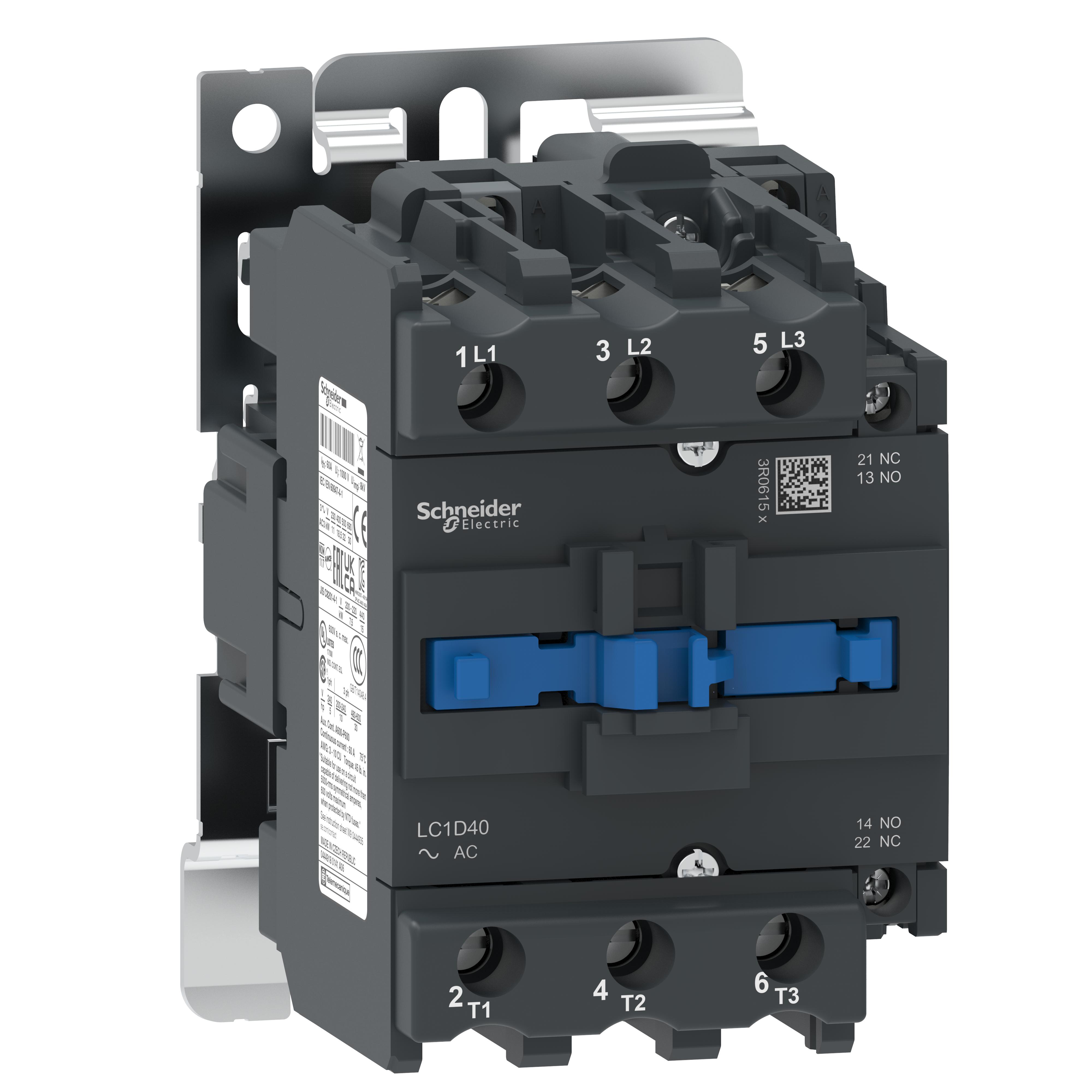 Schneider Electric LC1D40U7M NEMA & IEC Contactors