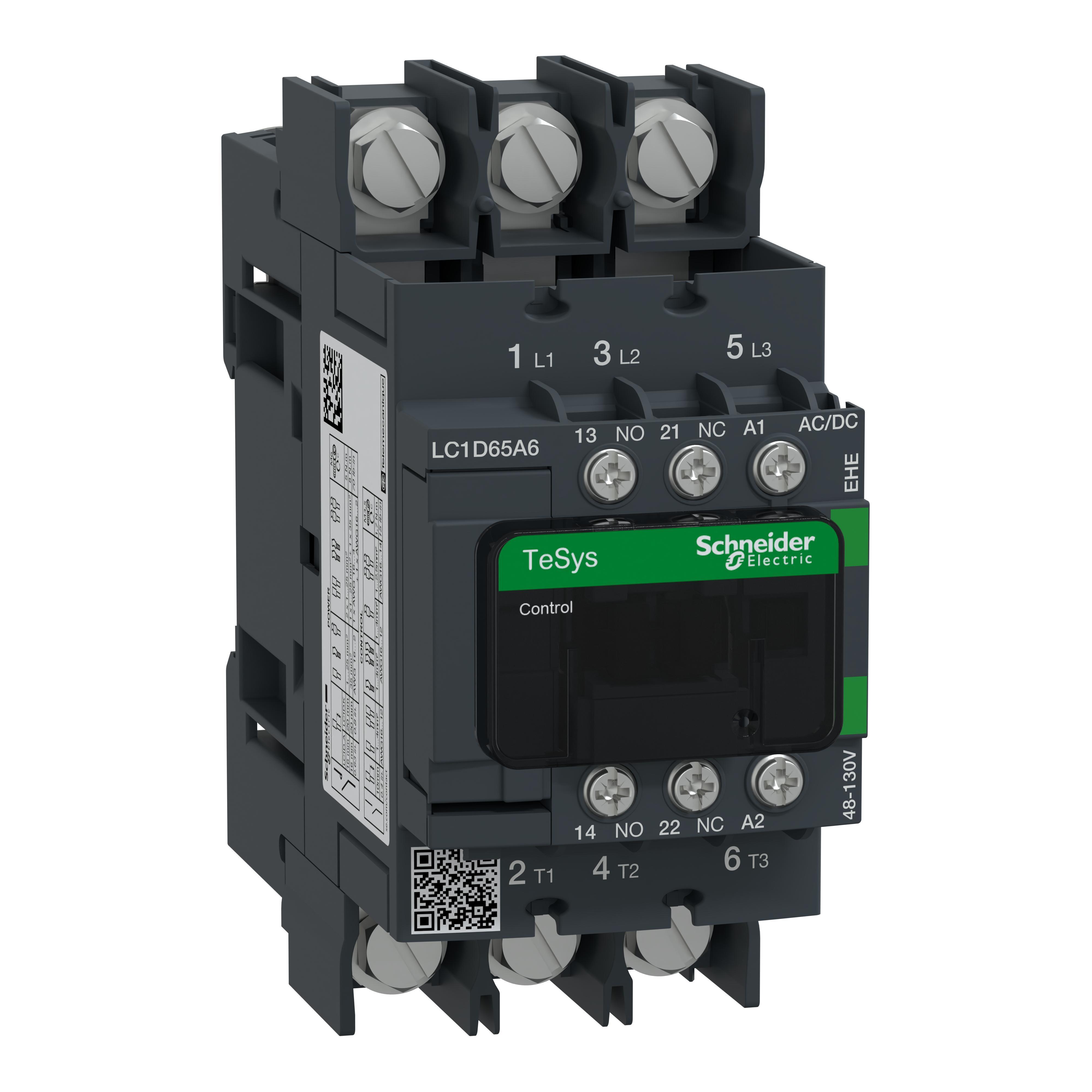 Schneider Electric LC1D65A6EHE NEMA & IEC Contactors