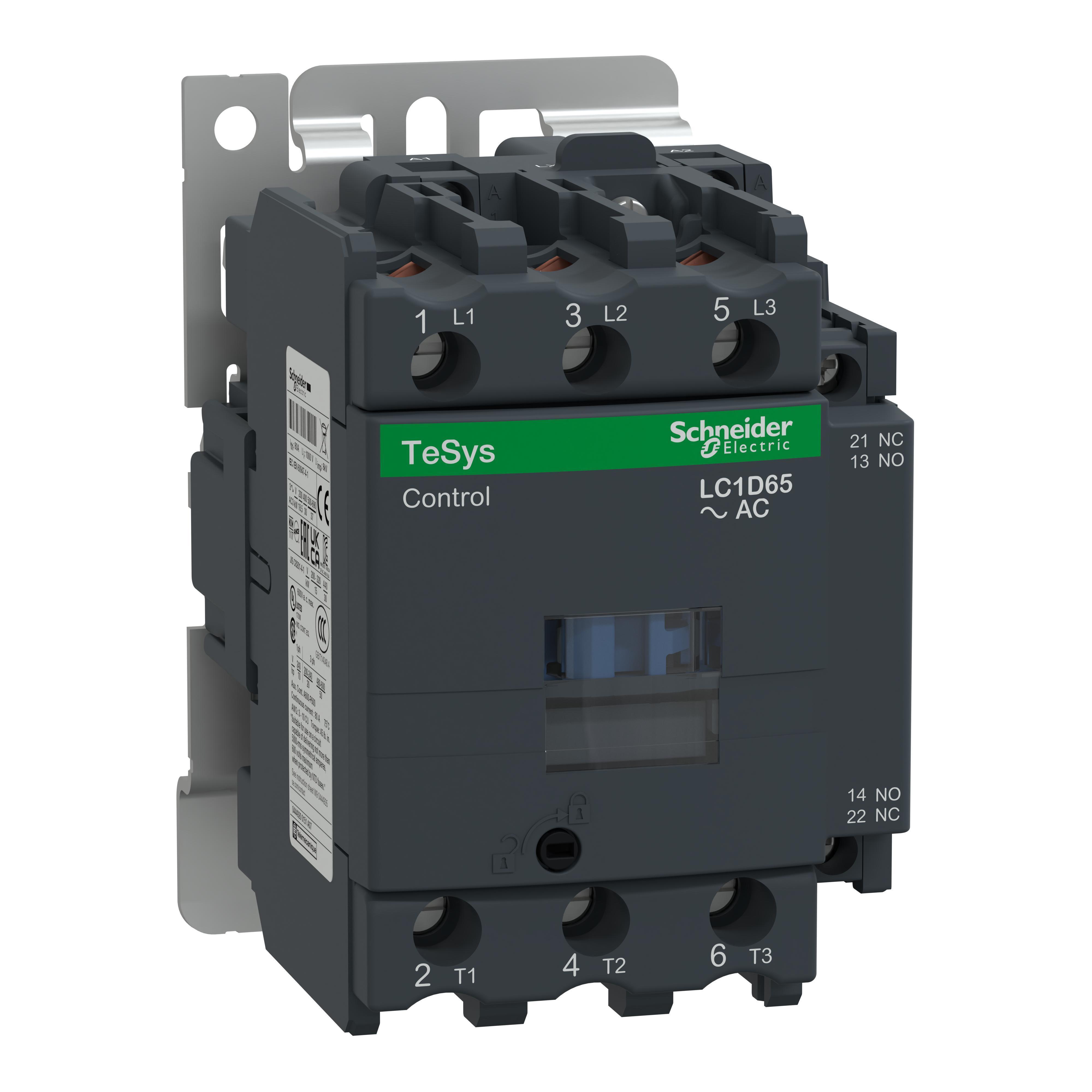 Schneider Electric LC1D65E7 NEMA & IEC Contactors