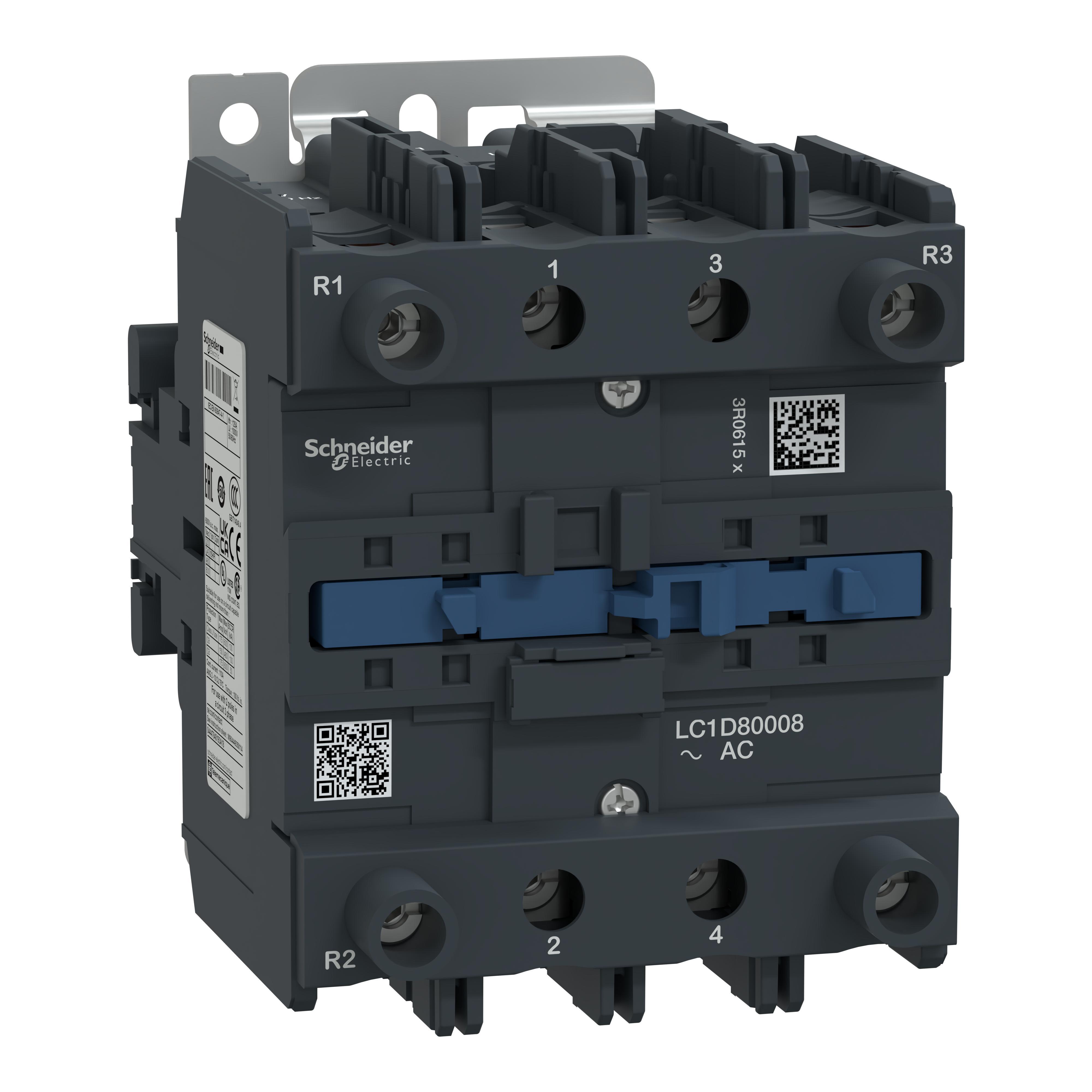 Schneider Electric LC1D80008P7 NEMA & IEC Contactors