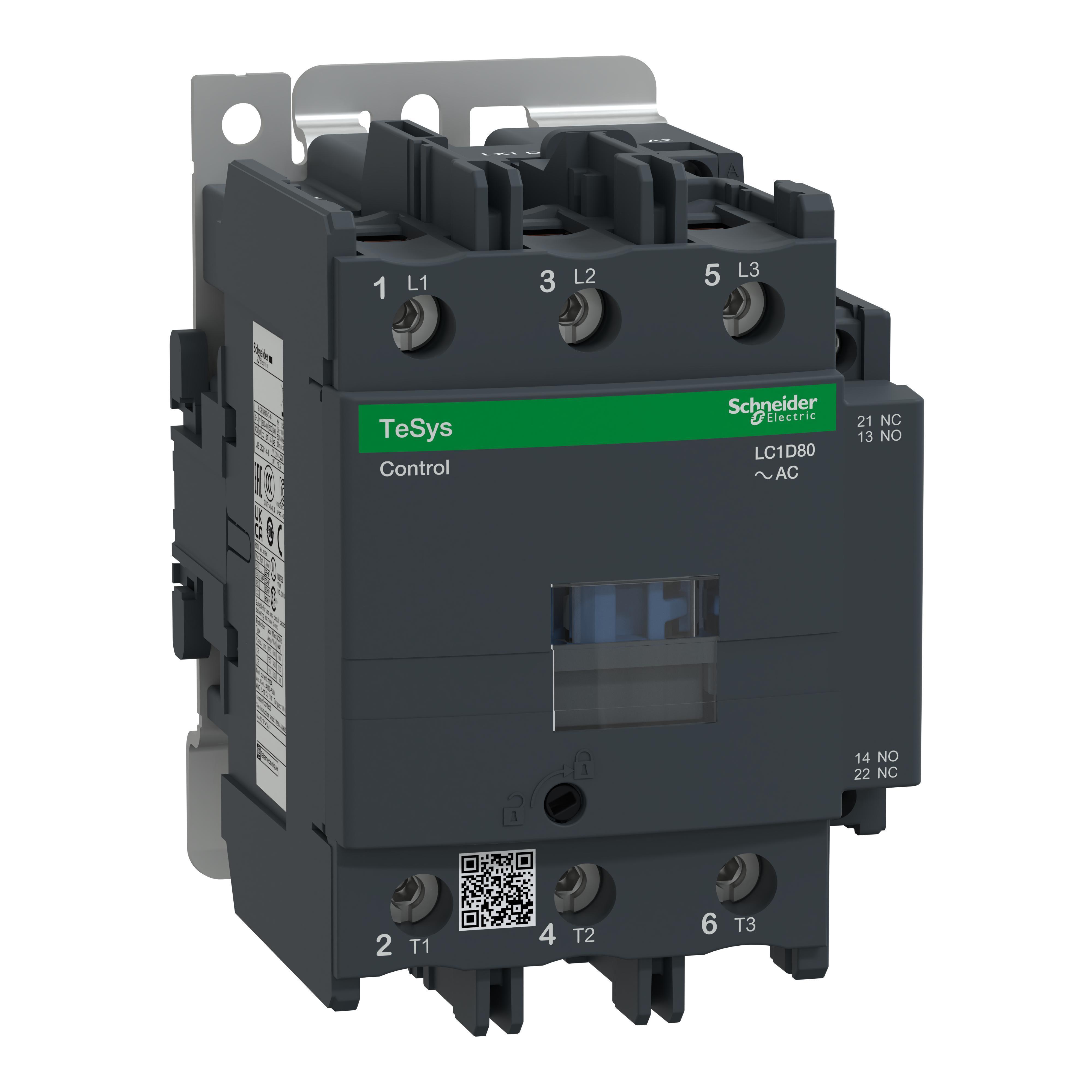 Schneider Electric LC1D80K7 NEMA & IEC Contactors