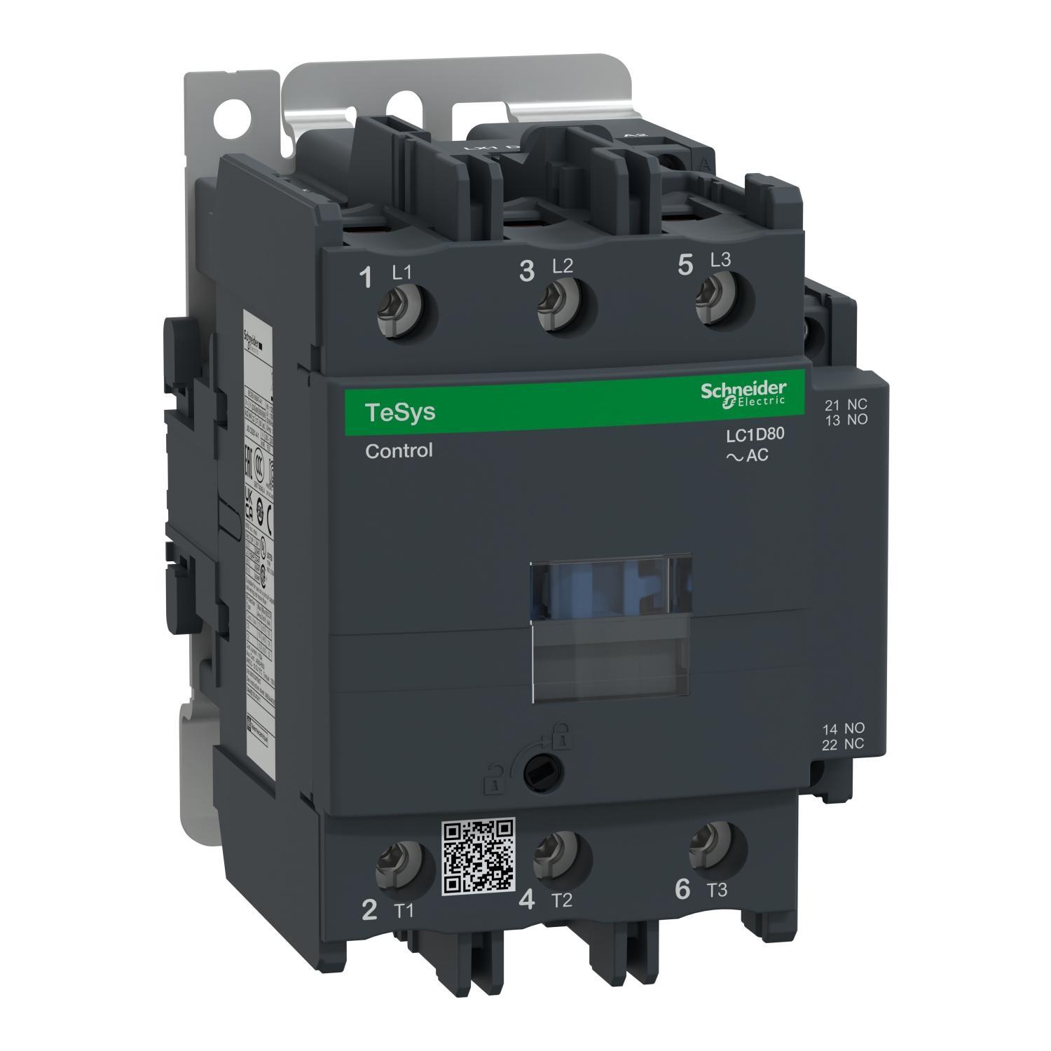 Schneider Electric LC1D80N7 NEMA & IEC Contactors