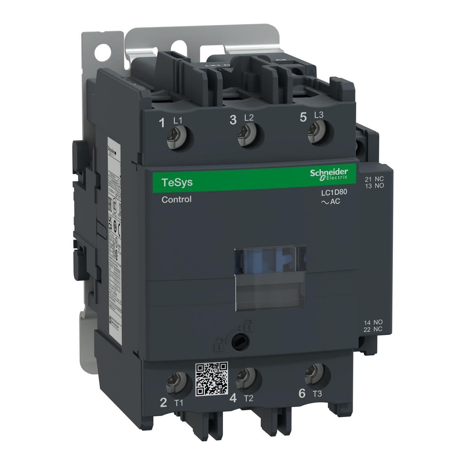 Schneider Electric LC1D80V7 NEMA & IEC Contactors