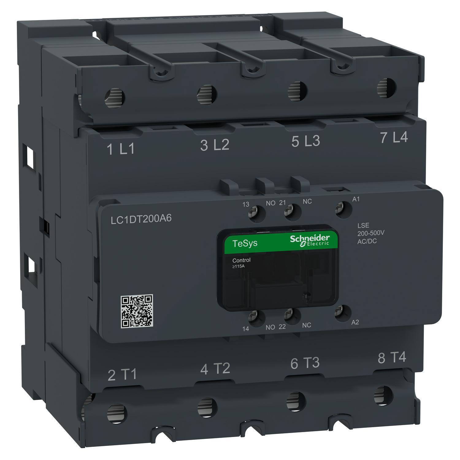 Schneider Electric LC1DT200A6LSE NEMA & IEC Contactors