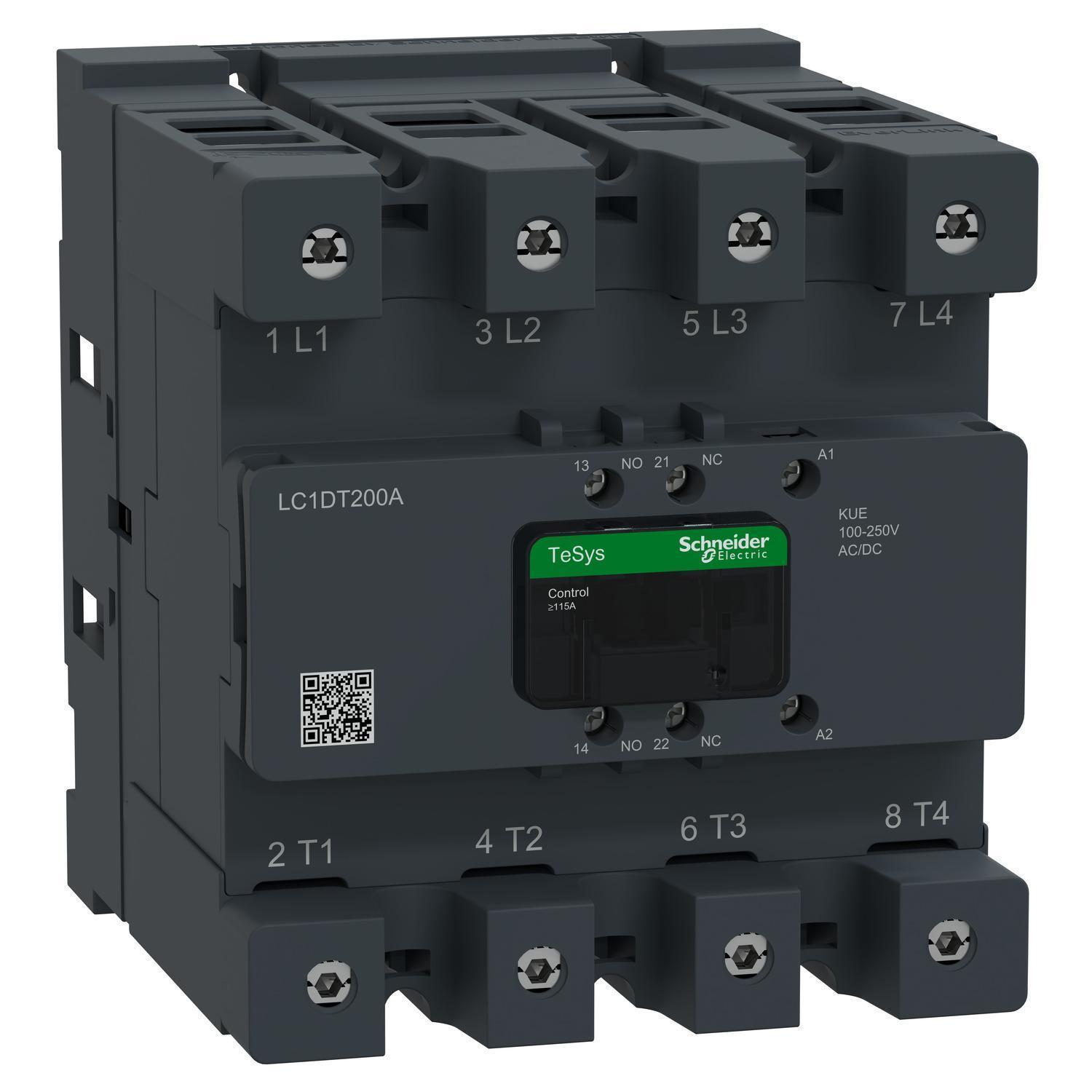 Schneider Electric LC1DT200AKUE NEMA & IEC Contactors