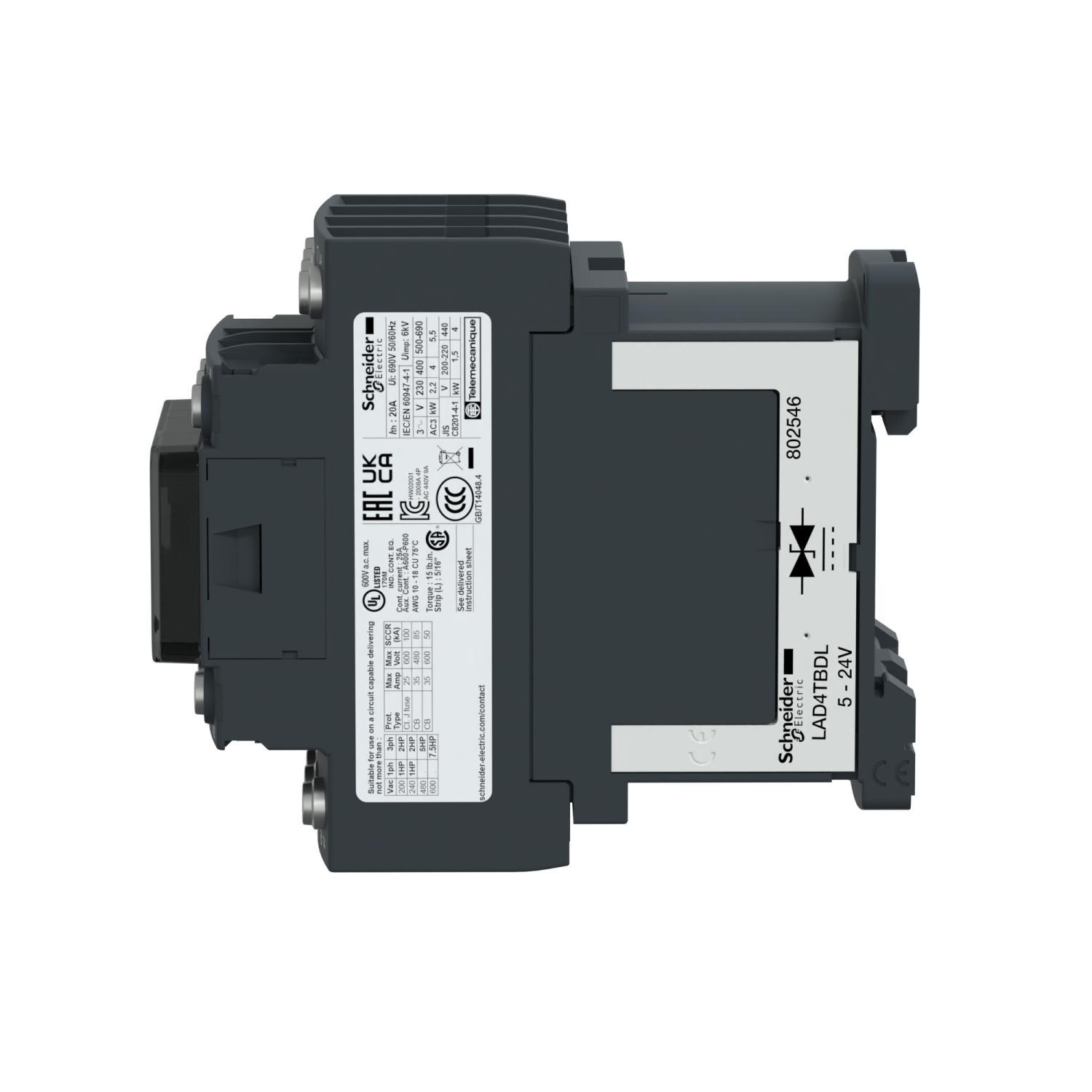 Schneider Electric LC1DT206BL NEMA & IEC Contactors
