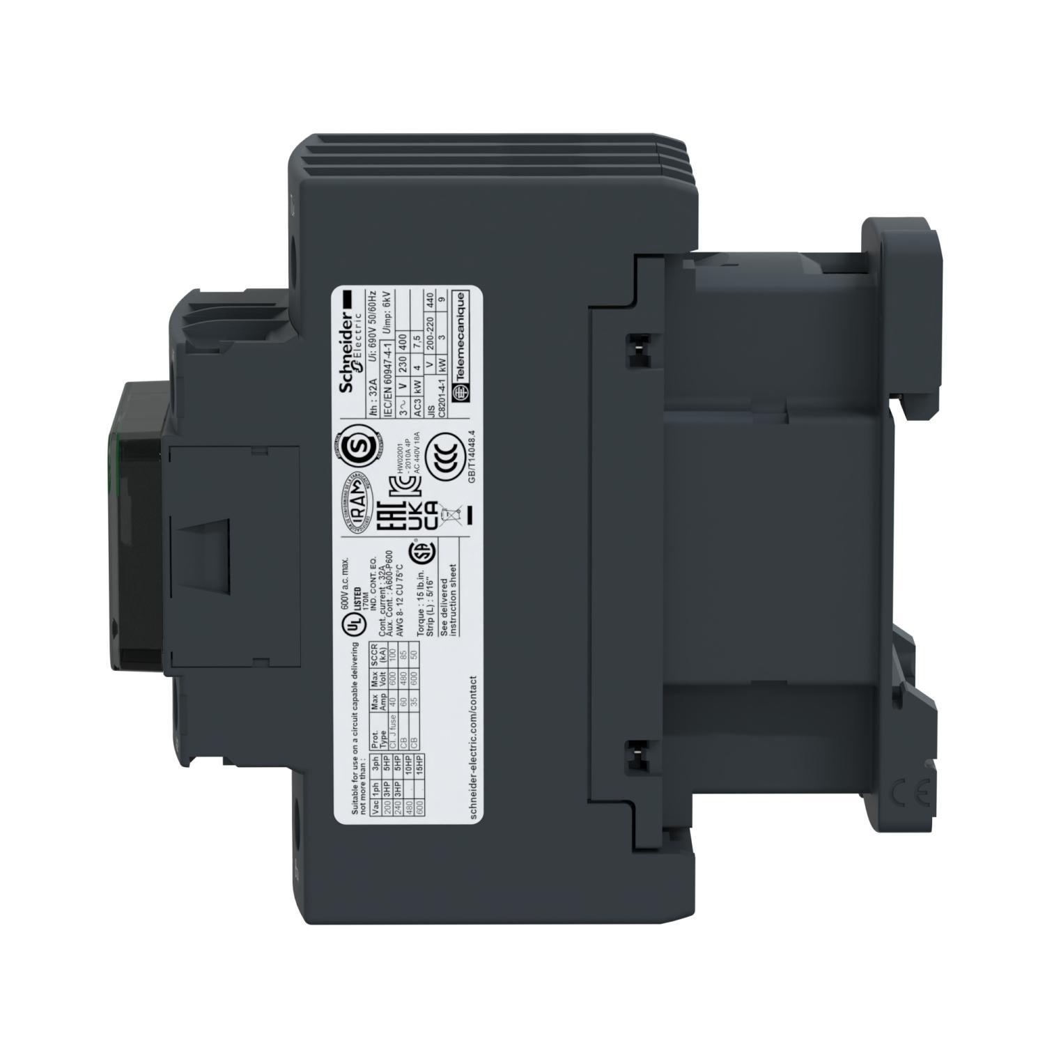 Schneider Electric LC1DT32ED NEMA & IEC Contactors