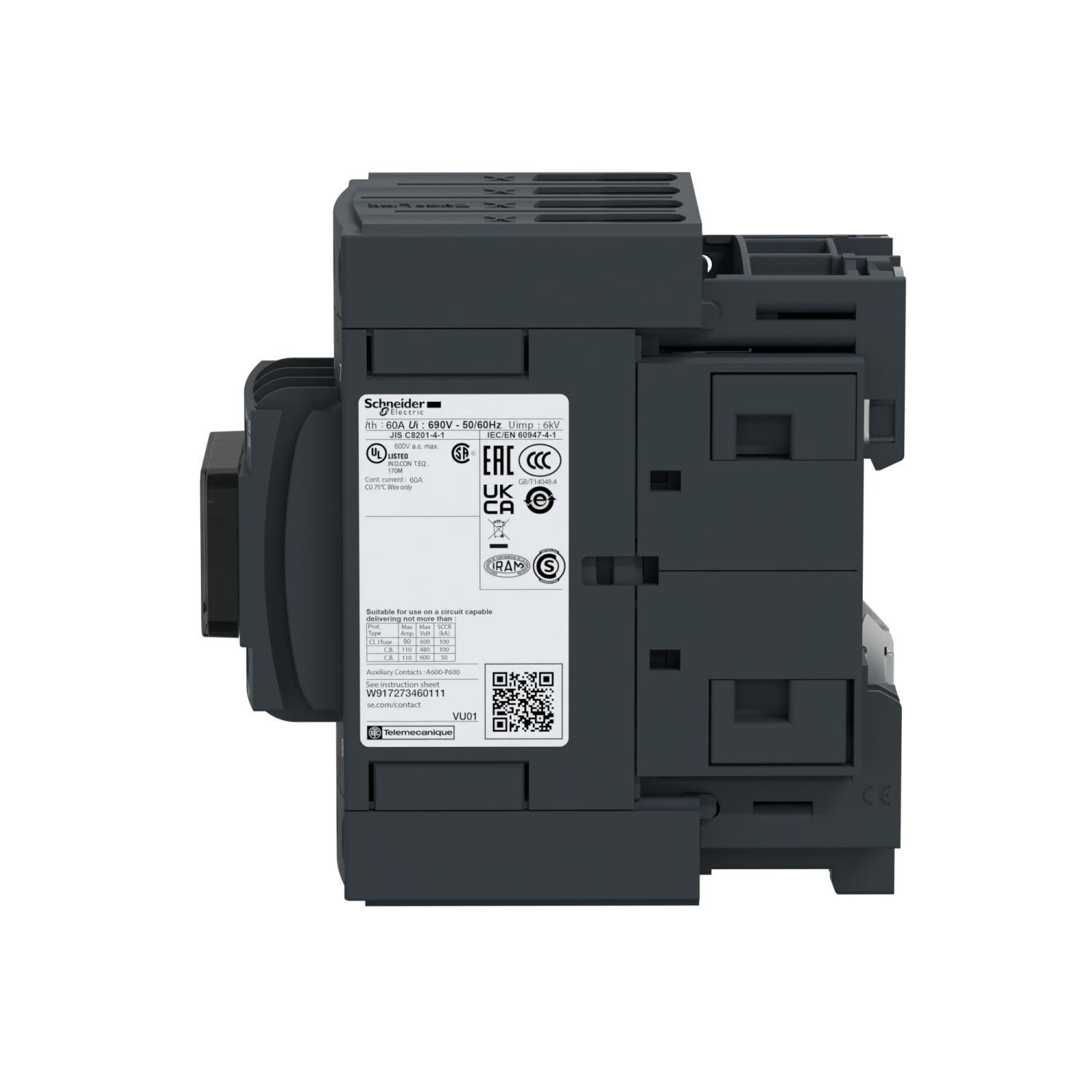 Schneider Electric LC1DT60AED NEMA & IEC Contactors