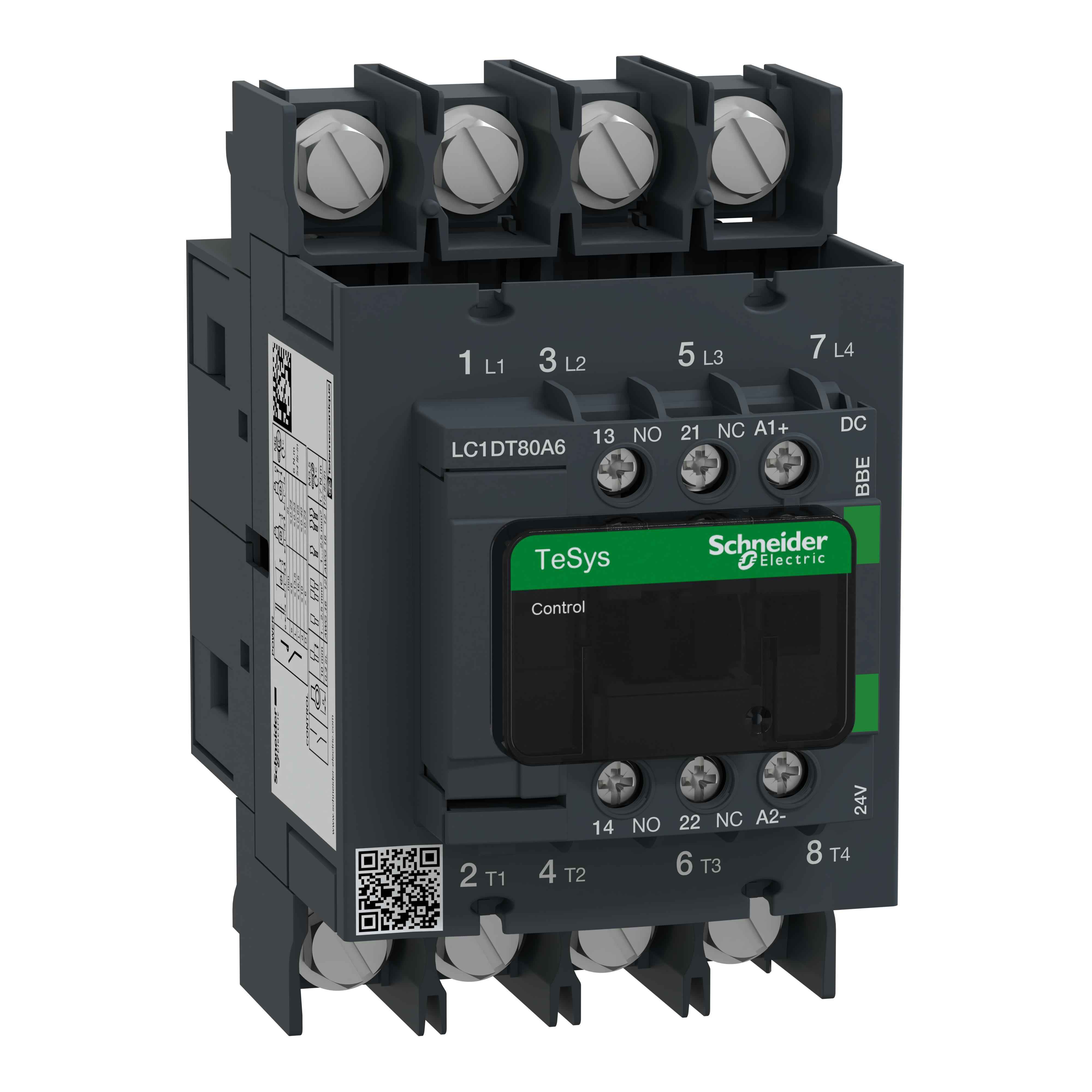 Schneider Electric LC1DT80A6BBE NEMA & IEC Contactors