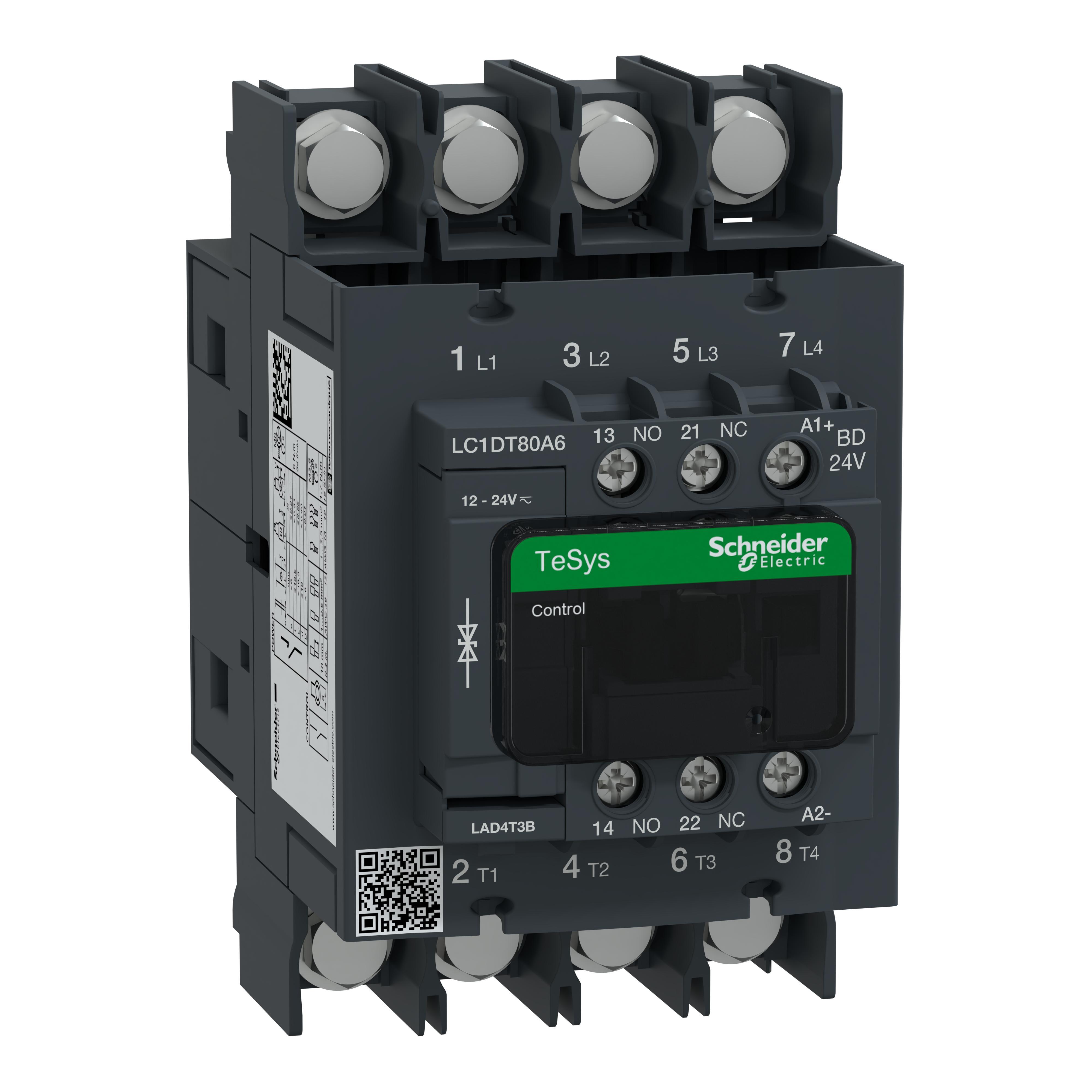 Schneider Electric LC1DT80A6BD NEMA & IEC Contactors