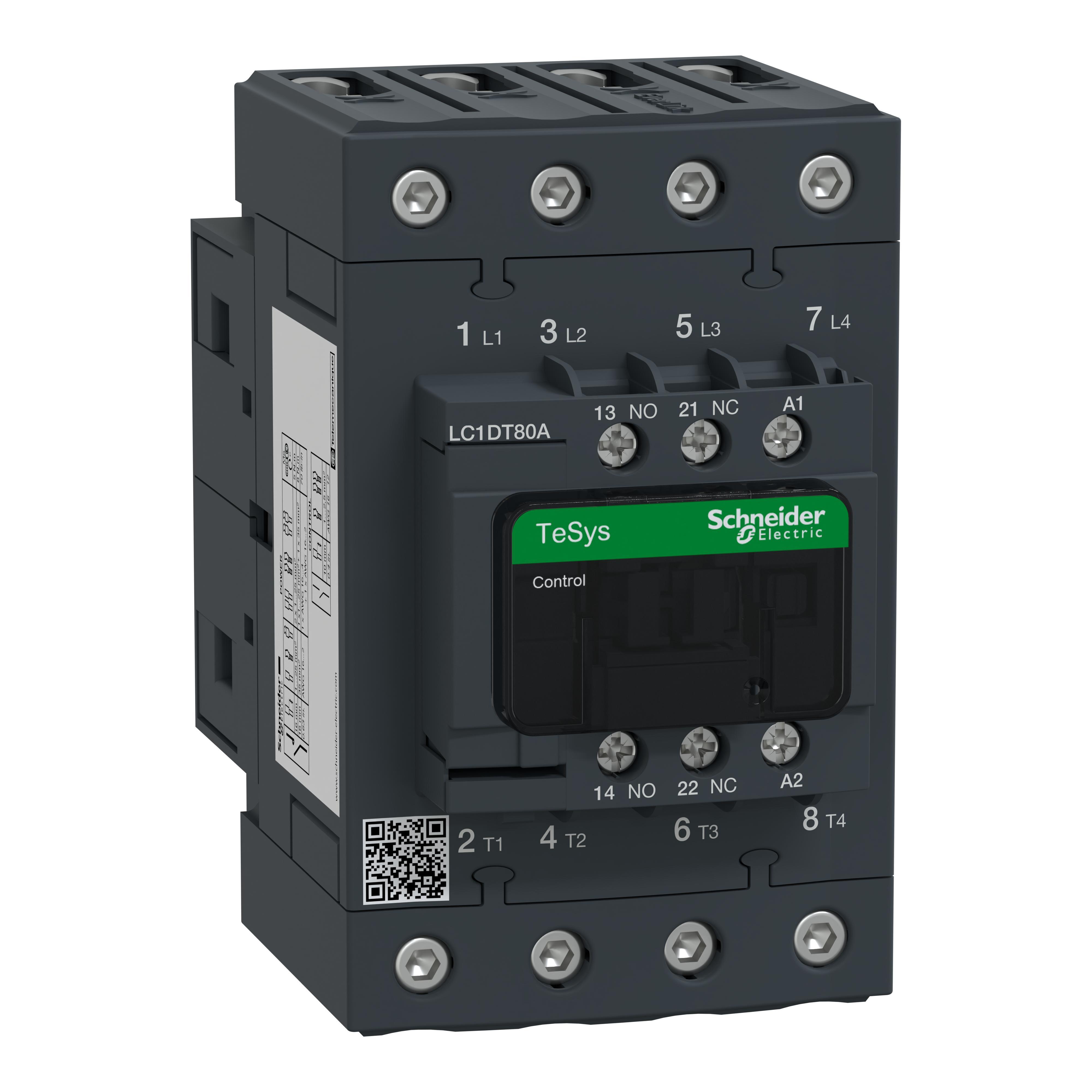 Schneider Electric LC1DT80AC7 NEMA & IEC Contactors