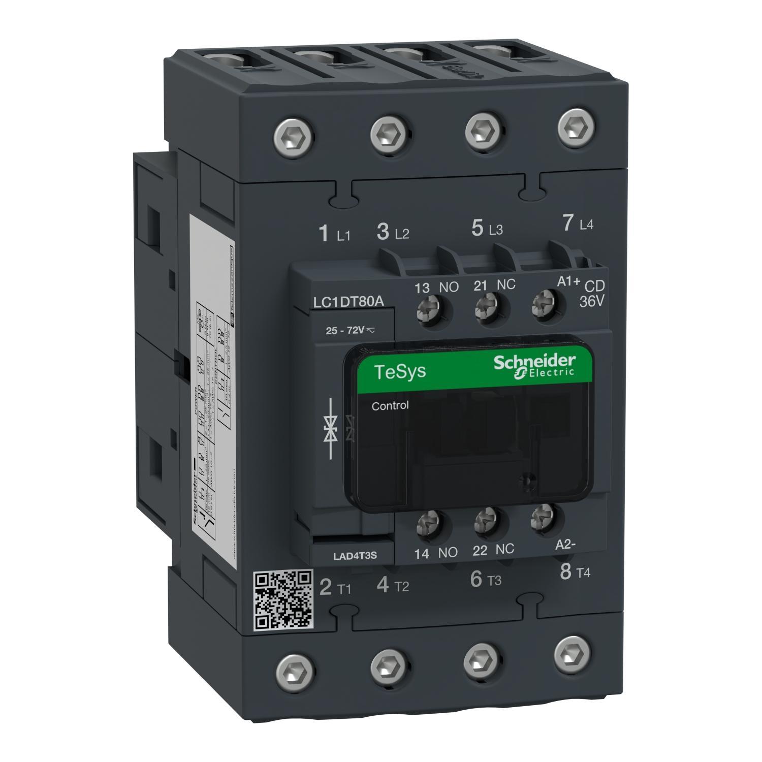 Schneider Electric LC1DT80ACD NEMA & IEC Contactors