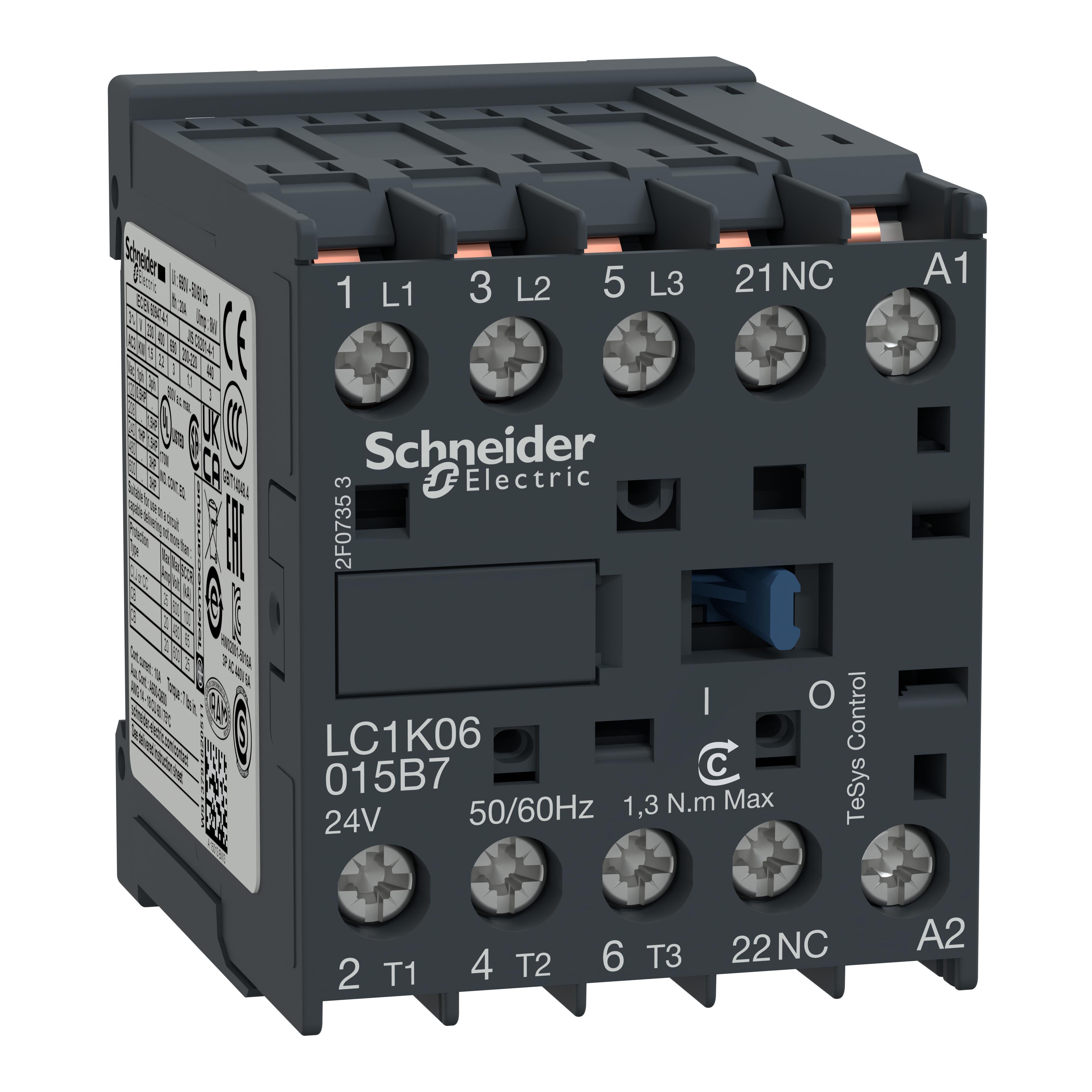 Schneider Electric LC1K06015B7 NEMA & IEC Contactors