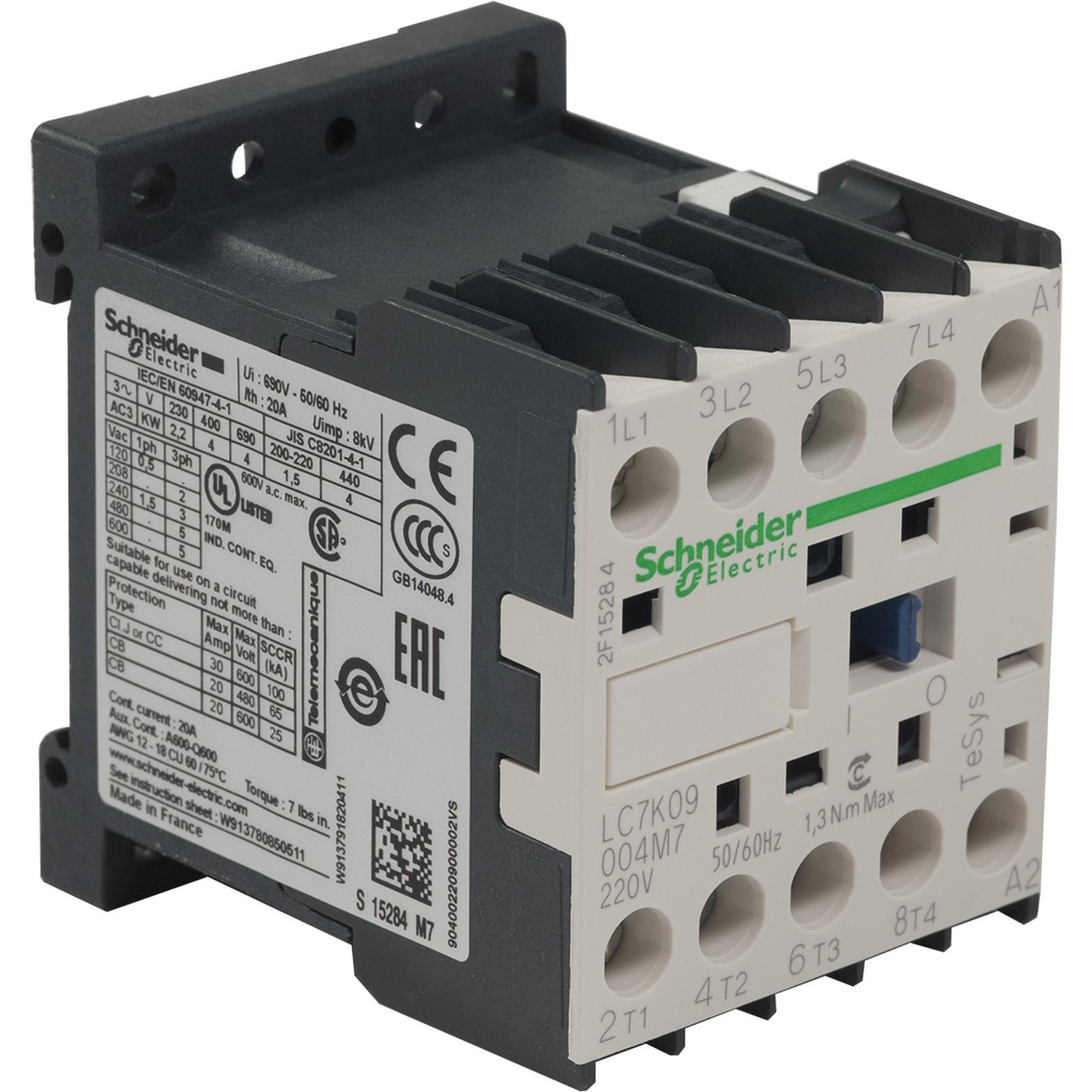 Schneider Electric LC7K09004M7 NEMA & IEC Contactors