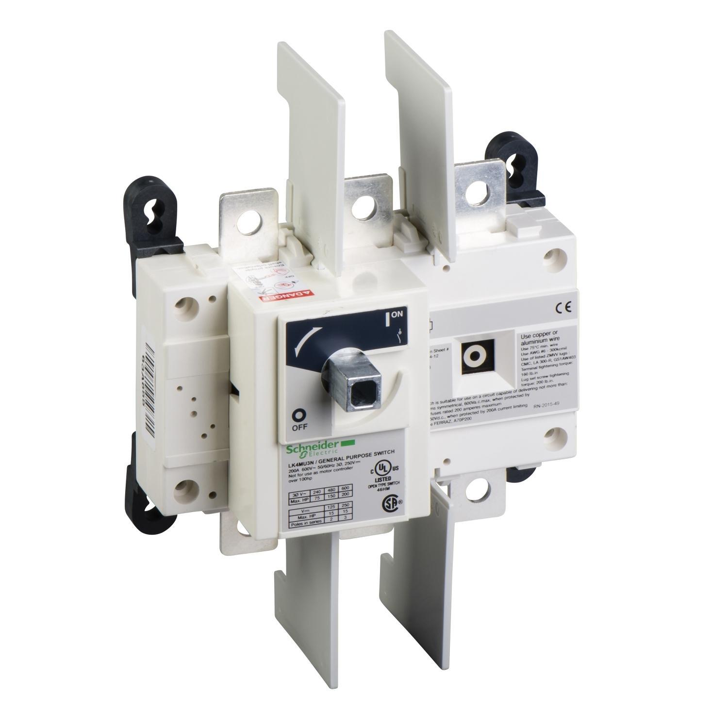 Schneider Electric LK4MU3N Open Rotary Control Disconnects