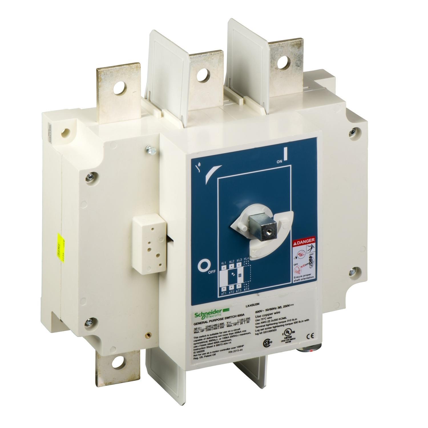 Schneider Electric LK4SU3N Open Rotary Control Disconnects
