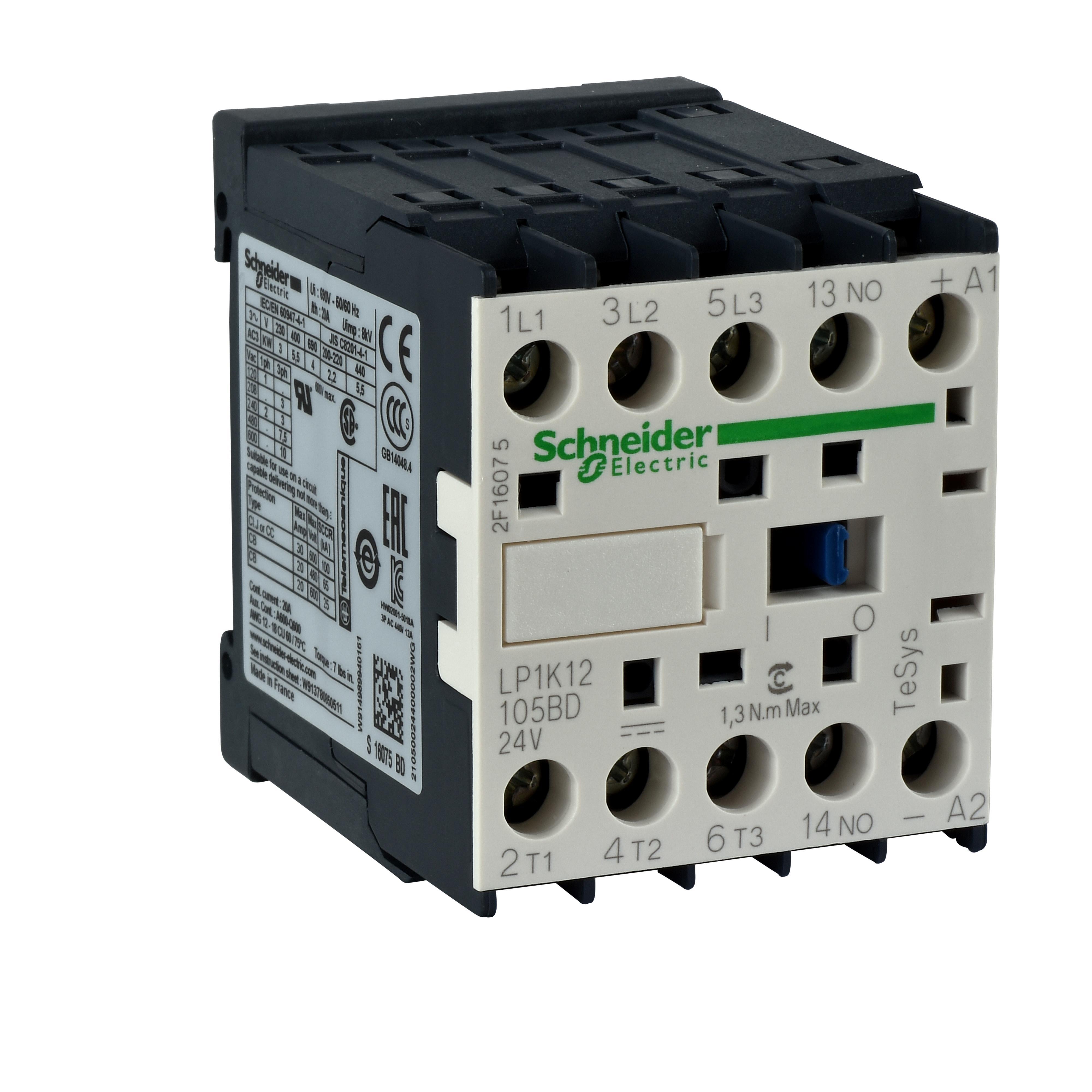 Schneider Electric LP4K12015BW3 NEMA & IEC Contactors