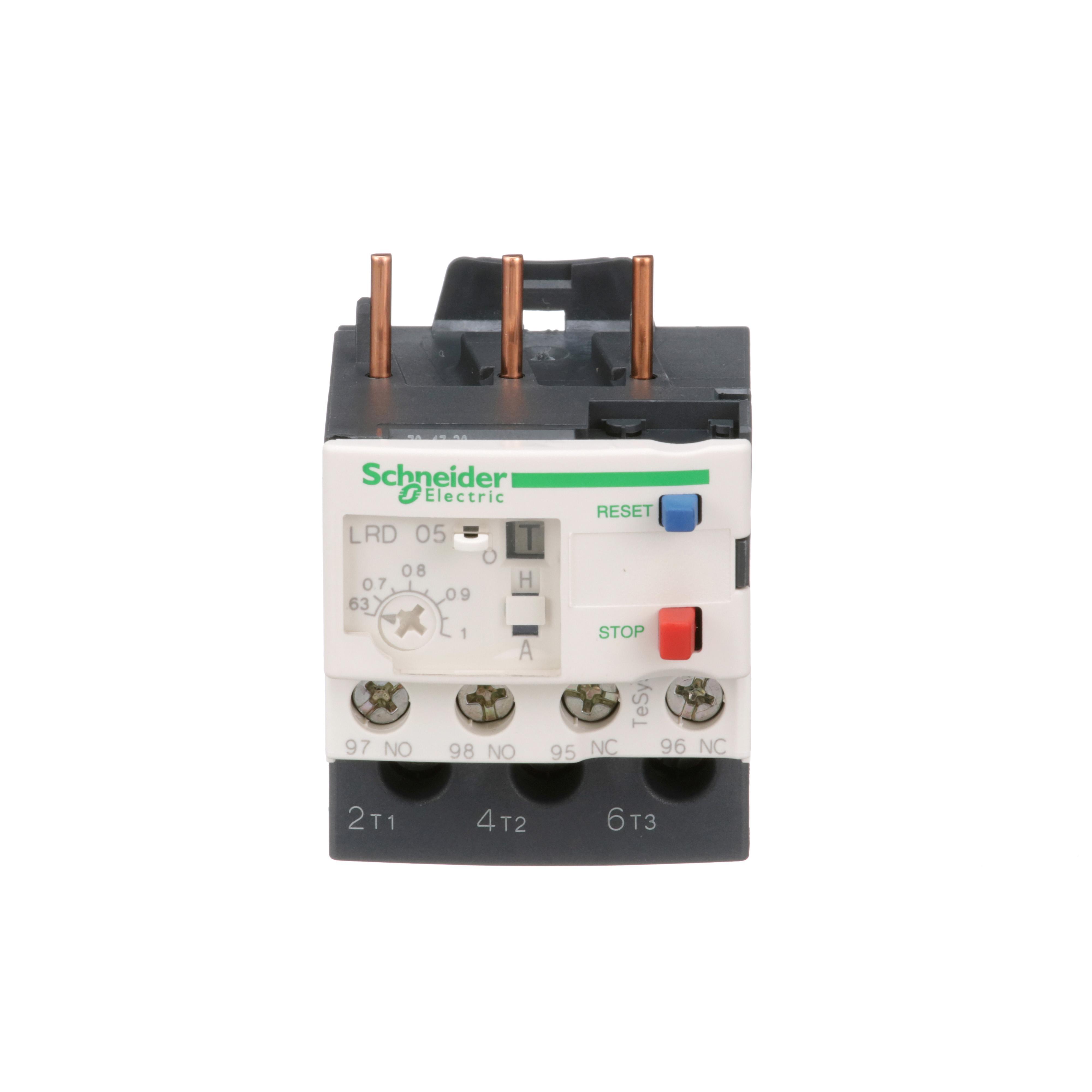 Schneider Electric TeSys® LRD05 D-Line Thermal Overload Relay, 0.63 to 1 A, 1NO-1NC 1 Form A/1 Form B Contact