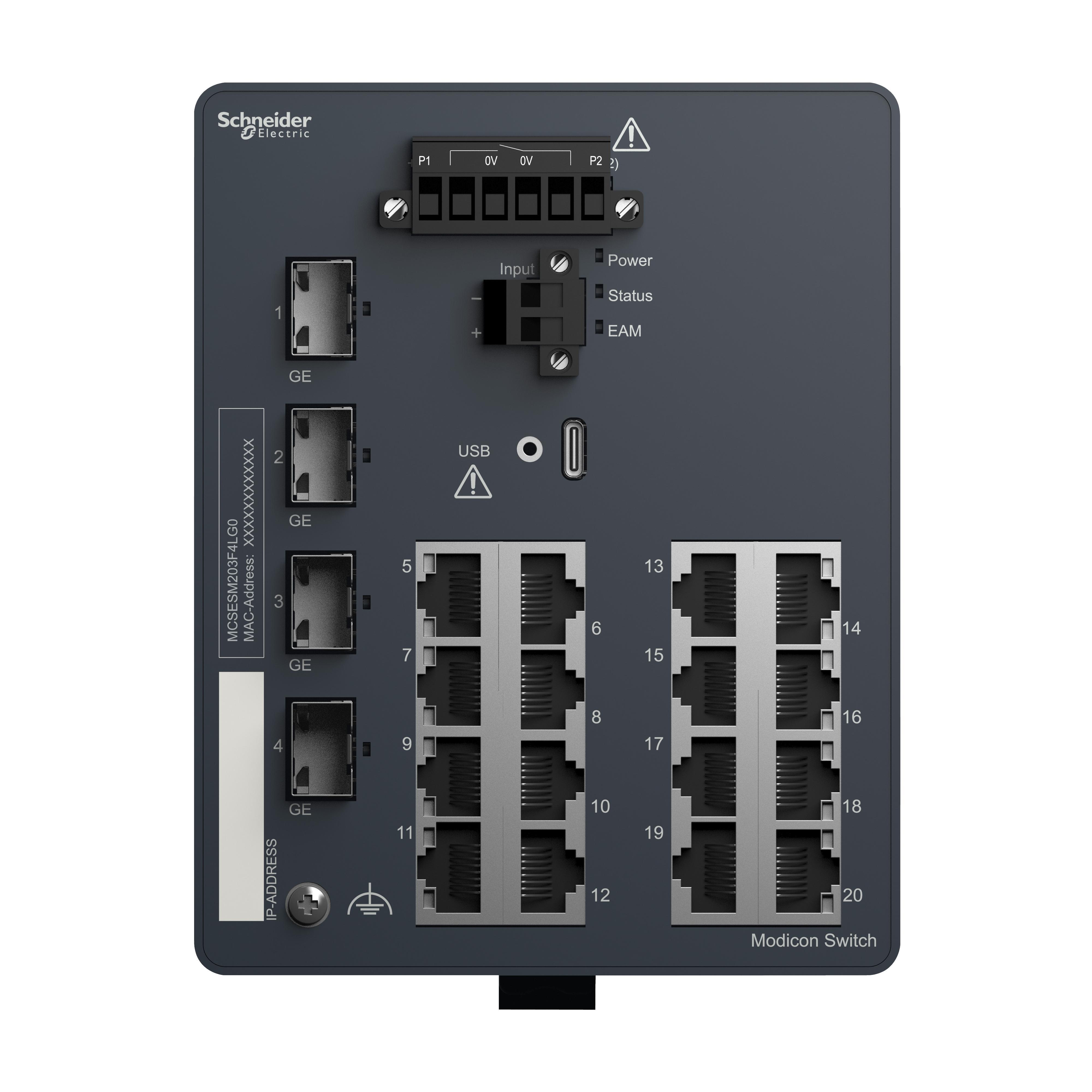 Schneider Electric MCSESM203F4LG0 Network Switch Modules