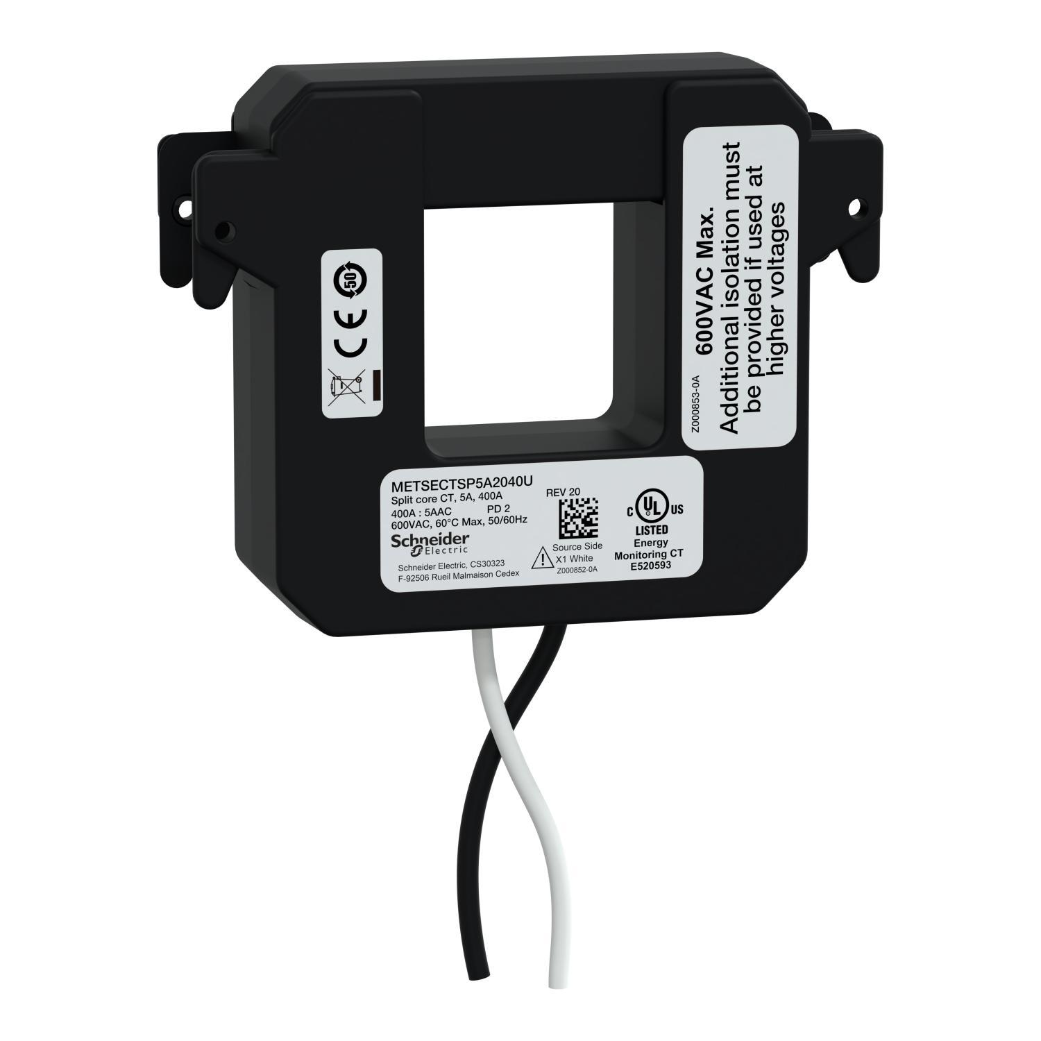 Schneider Electric METSECTSP5A2040U Current Transformer, 5 A Secondary
