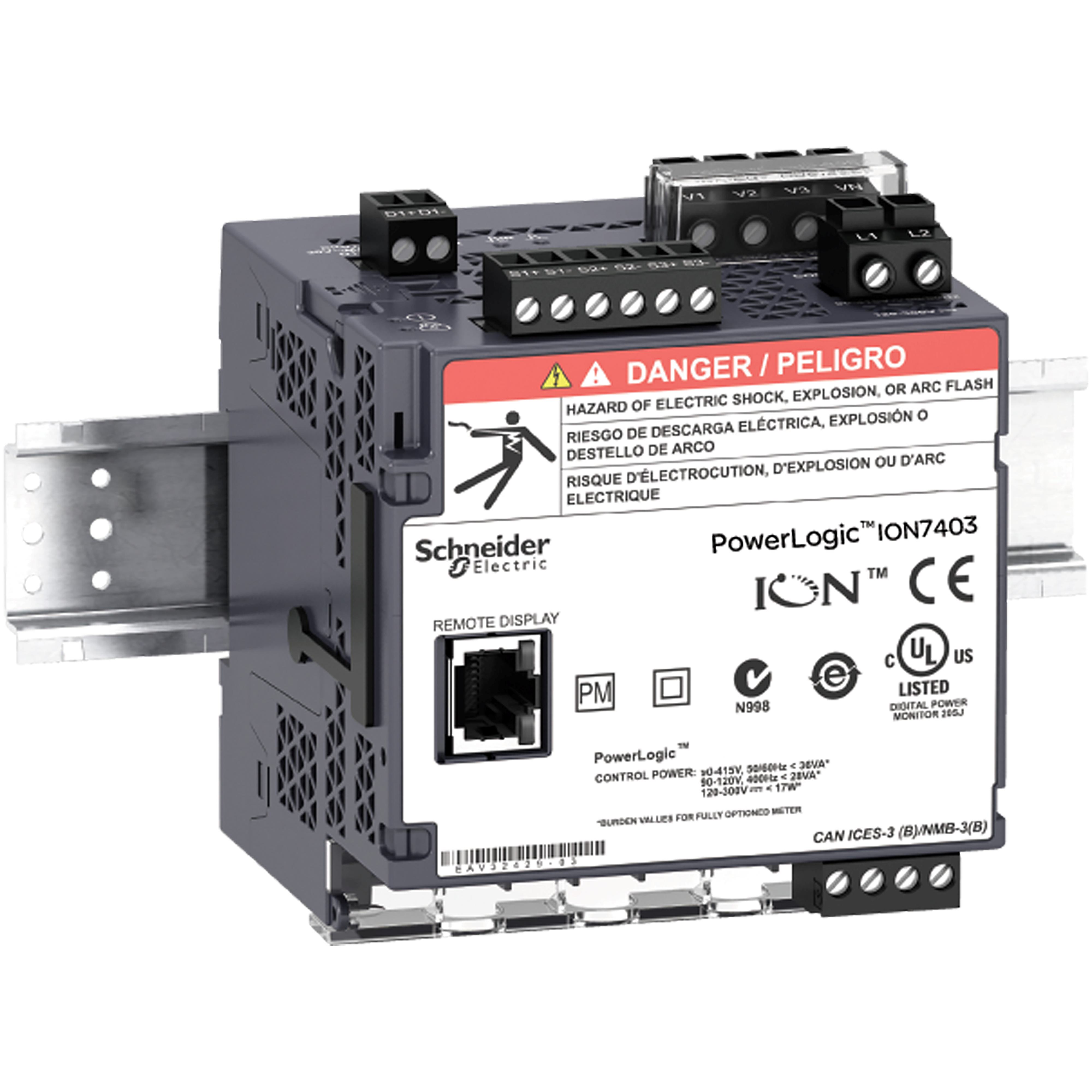 Schneider Electric METSEION7413 Monitoring Meter Bases