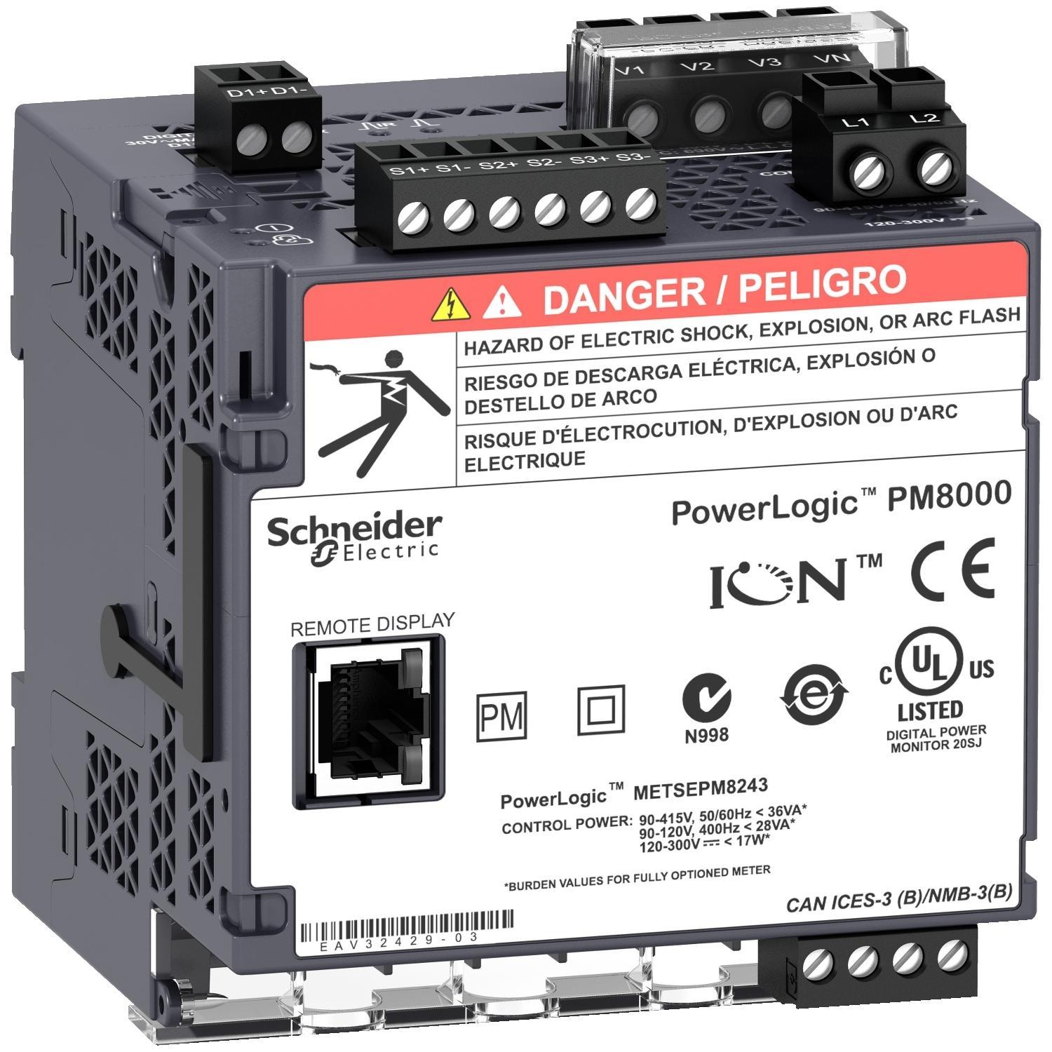 Schneider Electric METSEPM8213 Monitoring Meter Assemblies