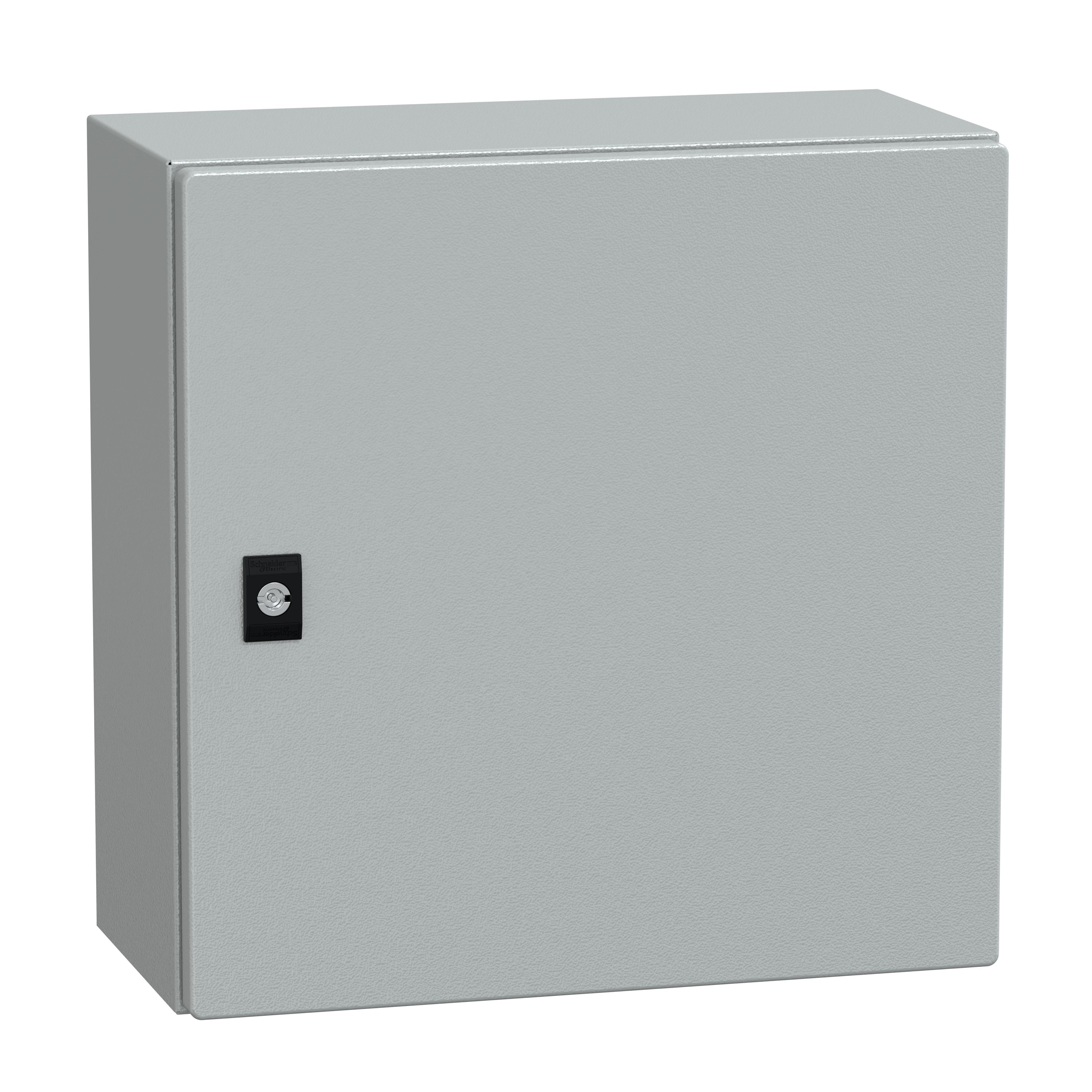 Schneider Electric Square D™ Spacial™ NSYCRN44200P Plain Door With Mount Plate, 400 mm W x 200 mm D x 400 mm H, Steel