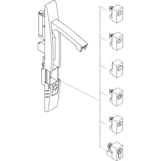 Schneider Electric NSYIN1242E1 Enclosure Latch-Lock & Handles