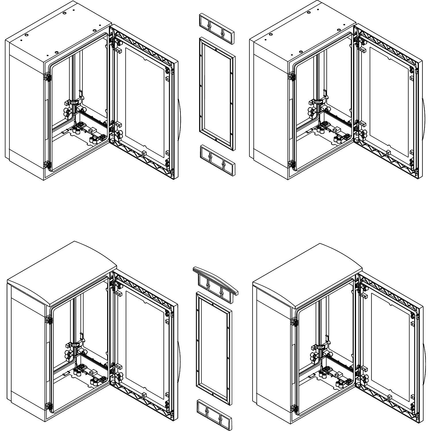 Schneider Electric NSYMUPLA124G Enclosure Mounting Accessories