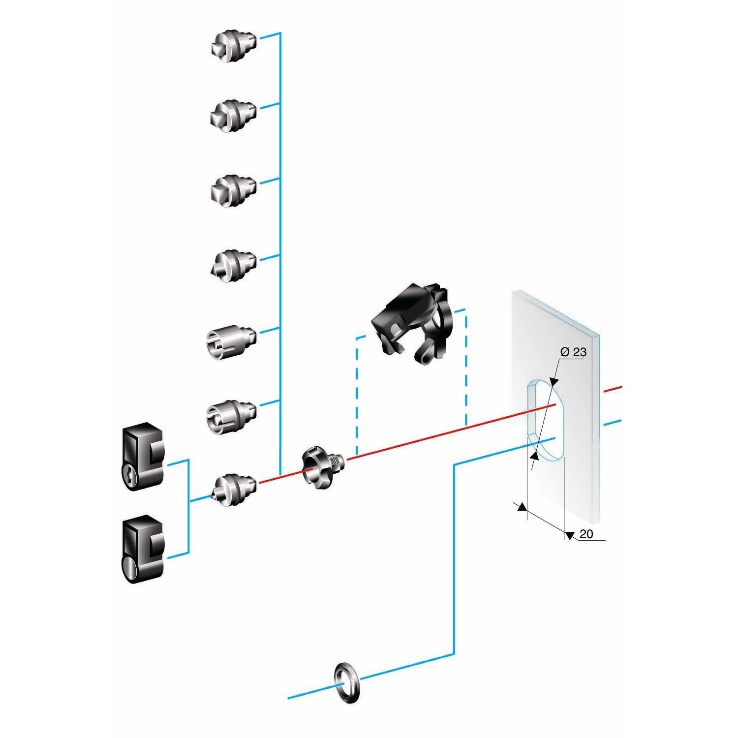 Schneider Electric NSYTDB5PLA Enclosure Mounting Accessories